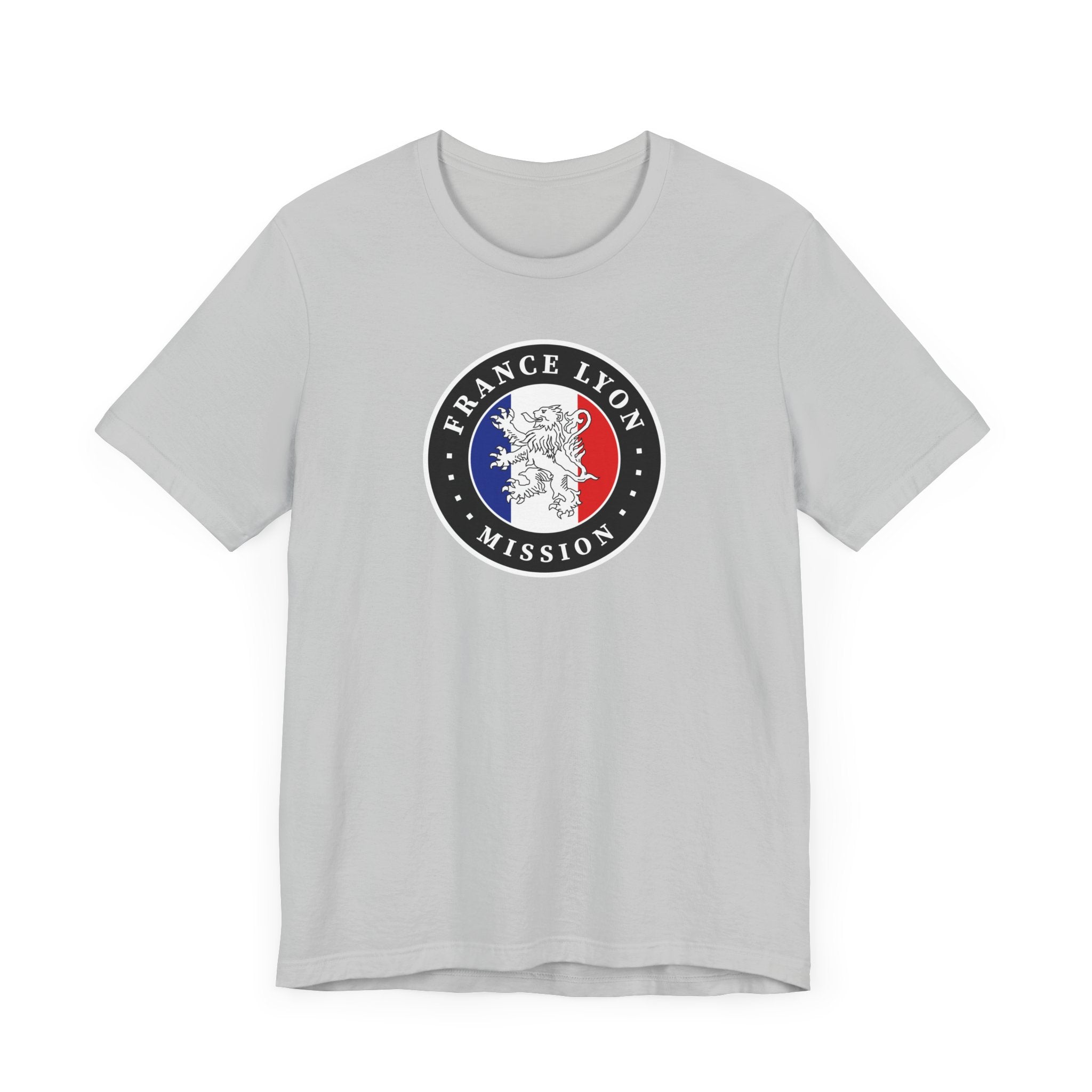 France Lyon Mission Flag Logo (Black Border) T-shirt - Mission Wishlist - LDS Missionary Gift Store