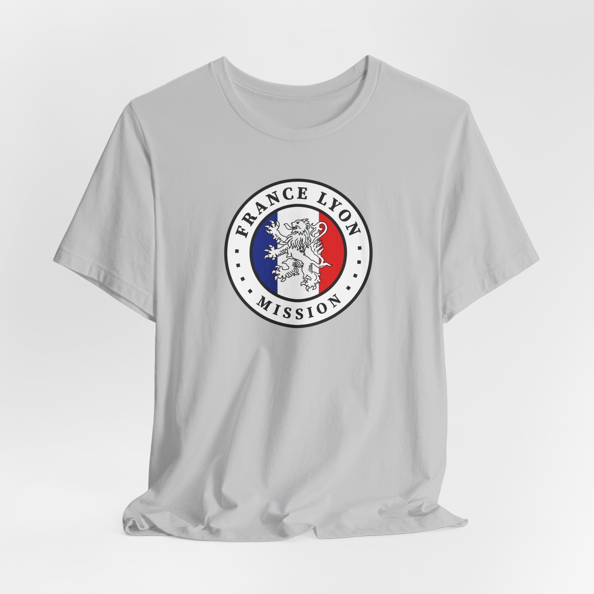 France Lyon Mission Flag Logo (White Border) T-shirt - Mission Wishlist - LDS Missionary Gift Store