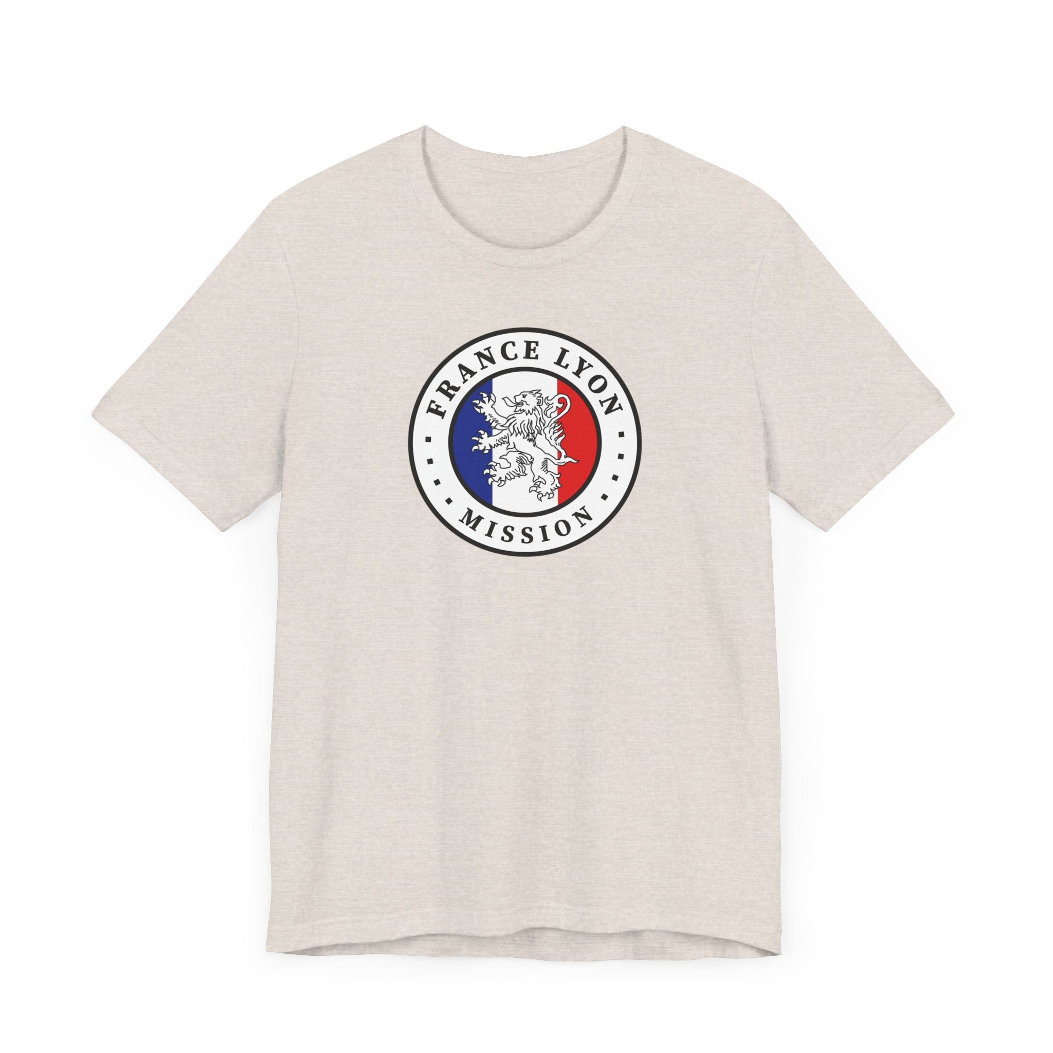 France Lyon Mission Flag Logo (White Border) T-shirt - Mission Wishlist - LDS Missionary Gift Store
