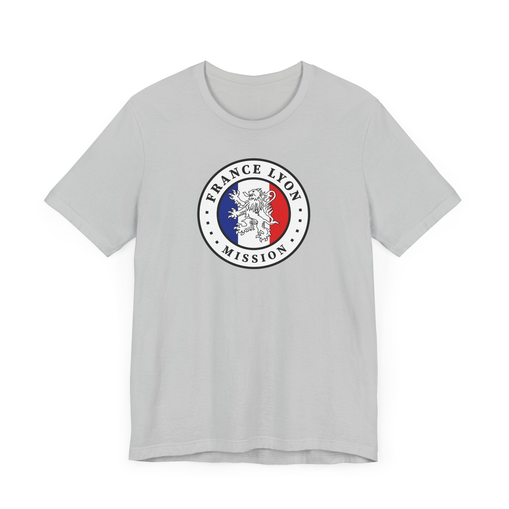 France Lyon Mission Flag Logo (White Border) T-shirt - Mission Wishlist - LDS Missionary Gift Store