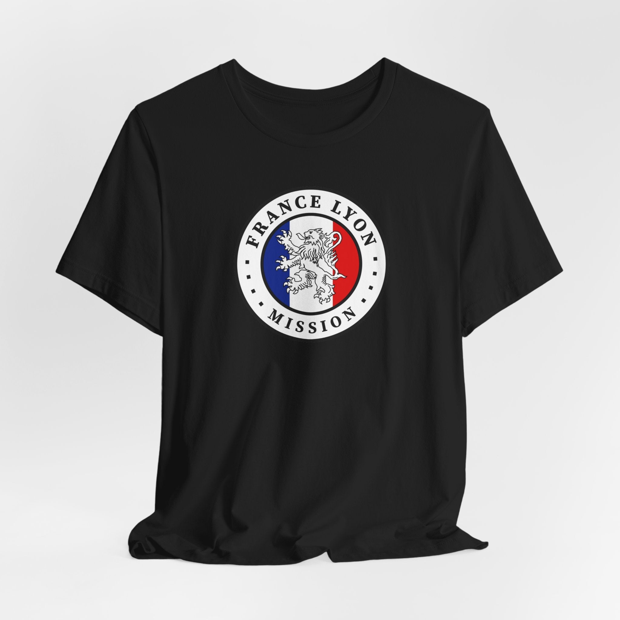 France Lyon Mission Flag Logo (White Border) T-shirt - Mission Wishlist - LDS Missionary Gift Store
