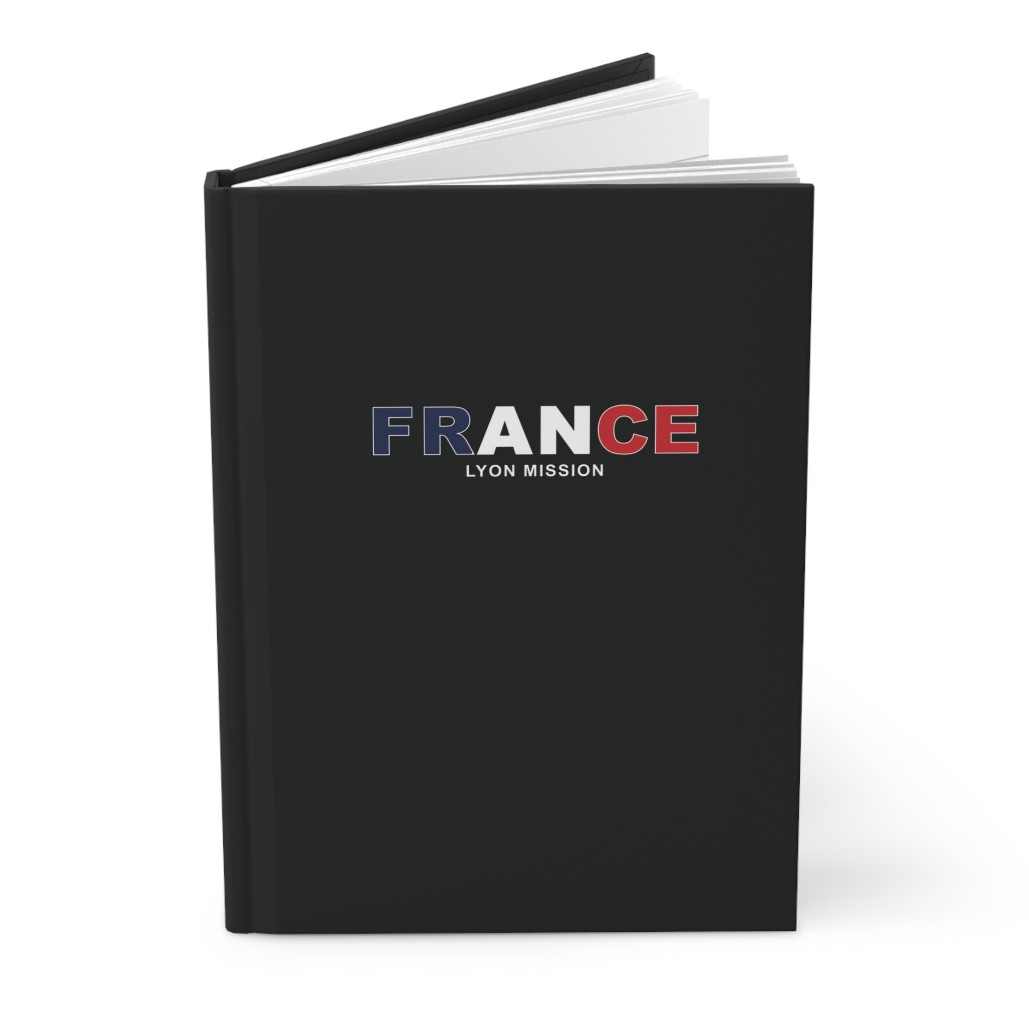 France Lyon Mission Flag Title Black Hardcover Journal Matte - Mission Wishlist - LDS Missionary Gift Store