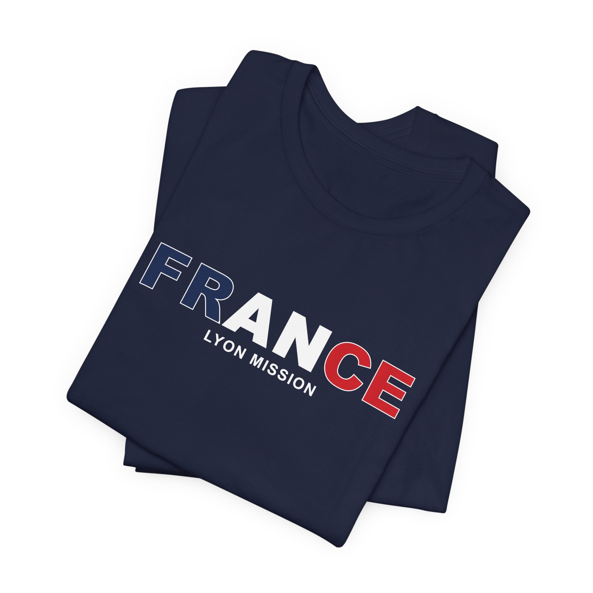 France Lyon Mission Flag Title T-shirt - Mission Wishlist - LDS Missionary Gift Store