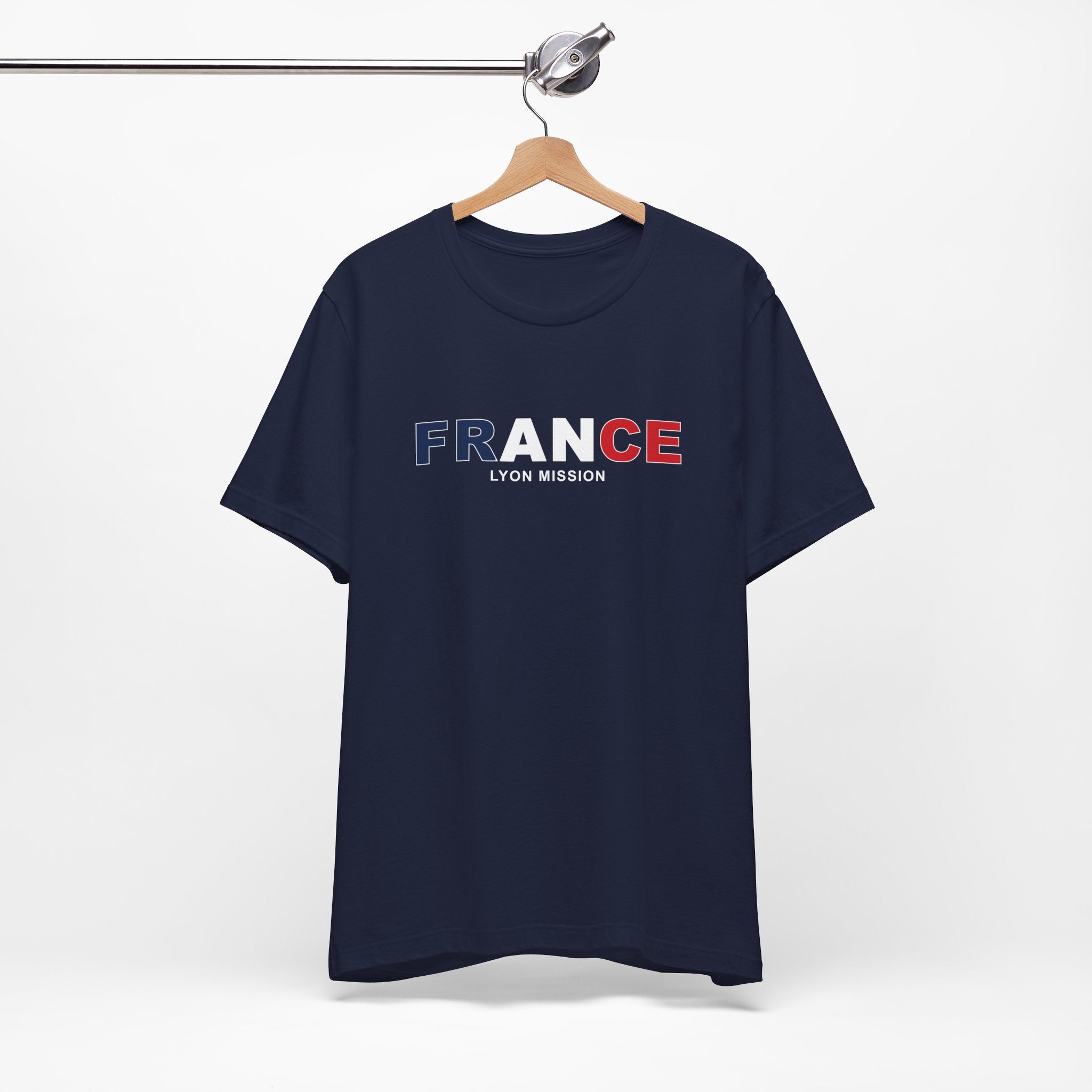 France Lyon Mission Flag Title T-shirt - Mission Wishlist - LDS Missionary Gift Store