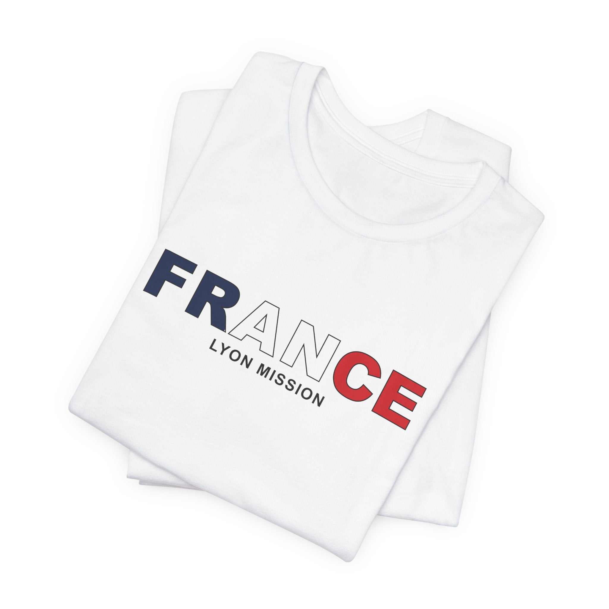 France Lyon Mission Flag Title T-shirt - Mission Wishlist - LDS Missionary Gift Store