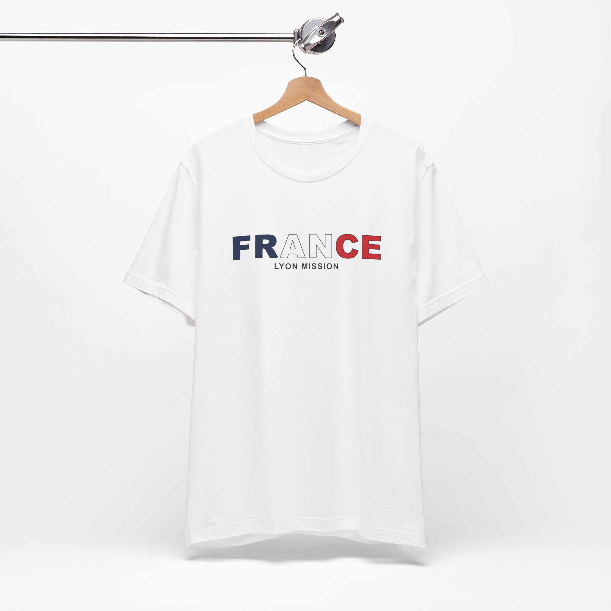 France Lyon Mission Flag Title T-shirt - Mission Wishlist - LDS Missionary Gift Store