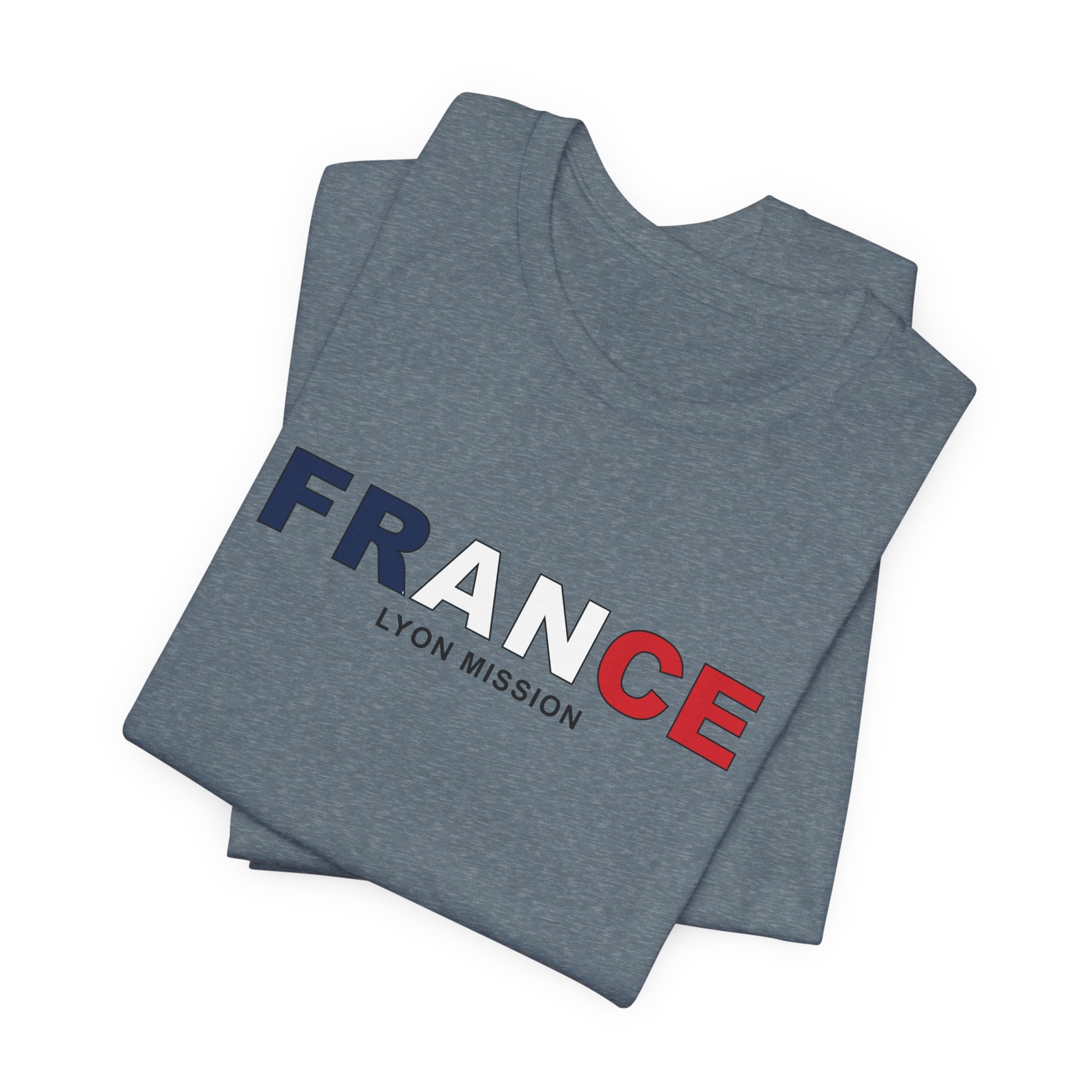 France Lyon Mission Flag Title T-shirt - Mission Wishlist - LDS Missionary Gift Store