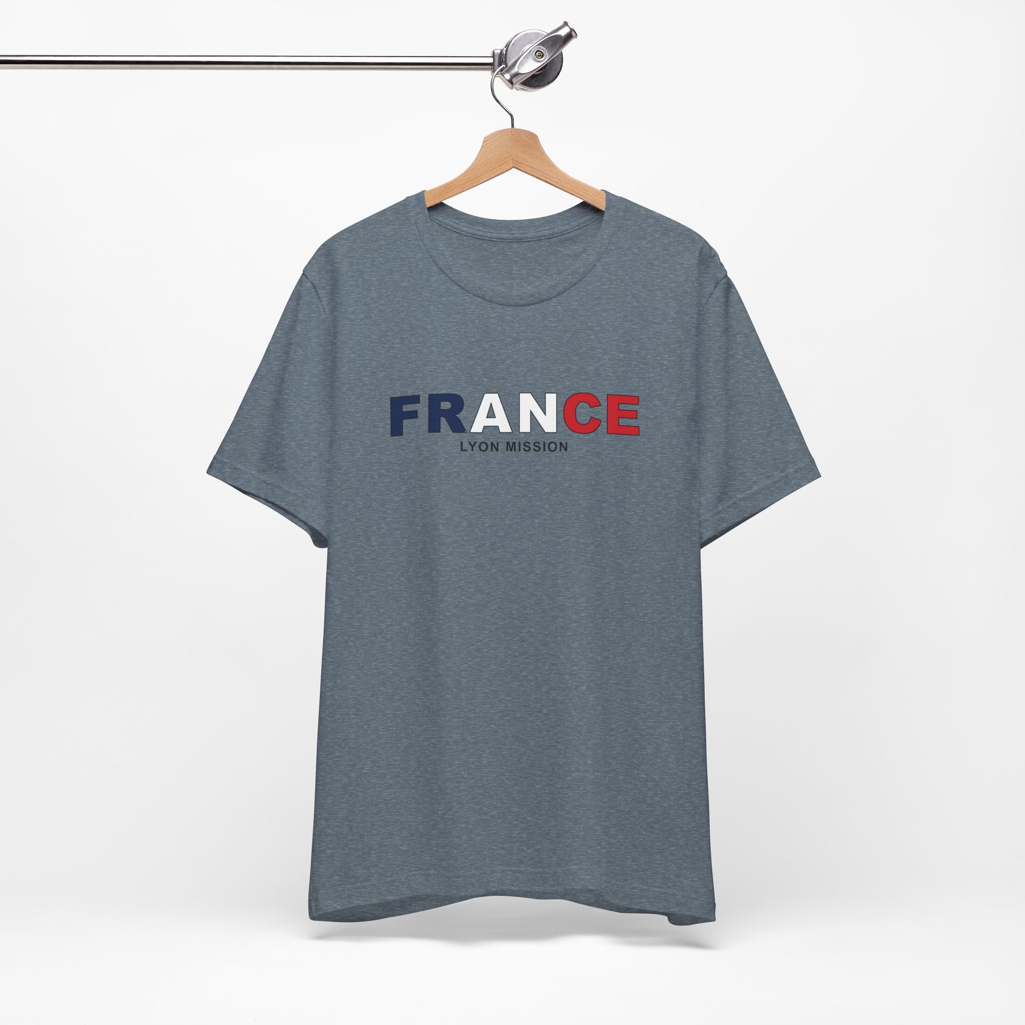 France Lyon Mission Flag Title T-shirt - Mission Wishlist - LDS Missionary Gift Store