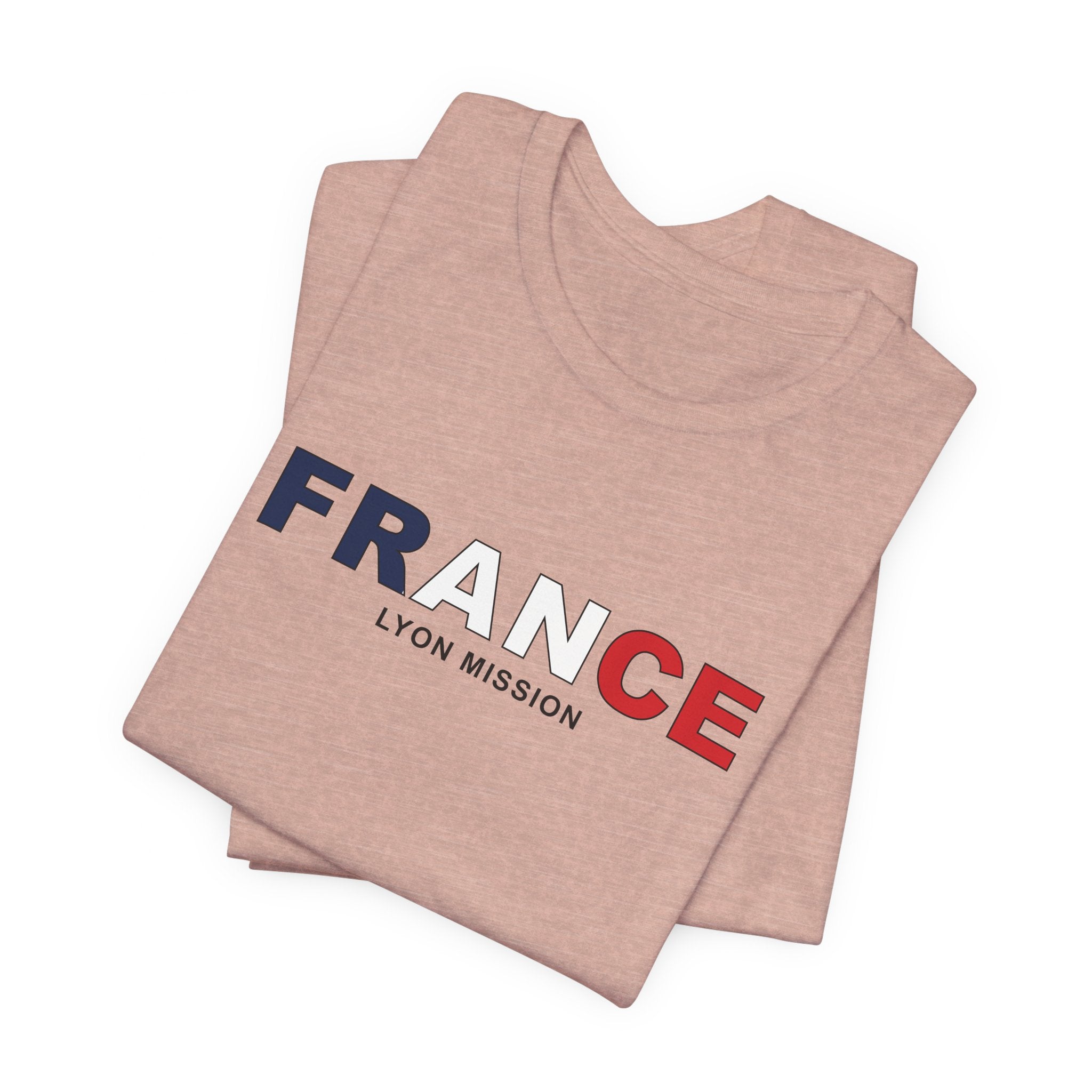 France Lyon Mission Flag Title T-shirt - Mission Wishlist - LDS Missionary Gift Store