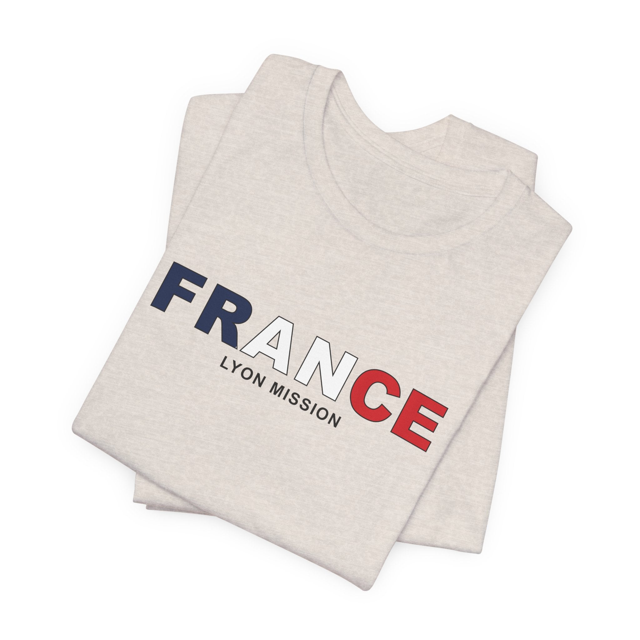 France Lyon Mission Flag Title T-shirt - Mission Wishlist - LDS Missionary Gift Store