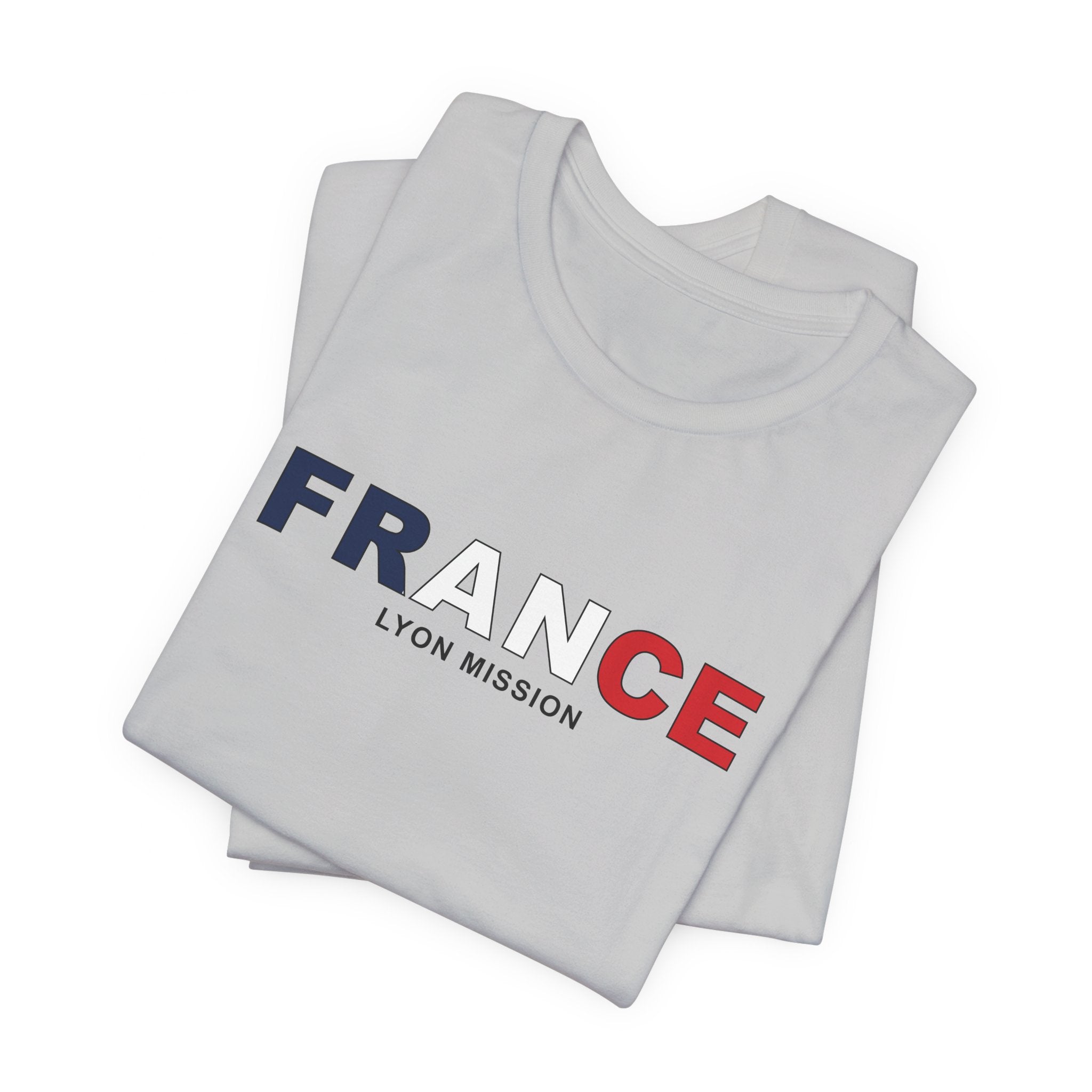 France Lyon Mission Flag Title T-shirt - Mission Wishlist - LDS Missionary Gift Store