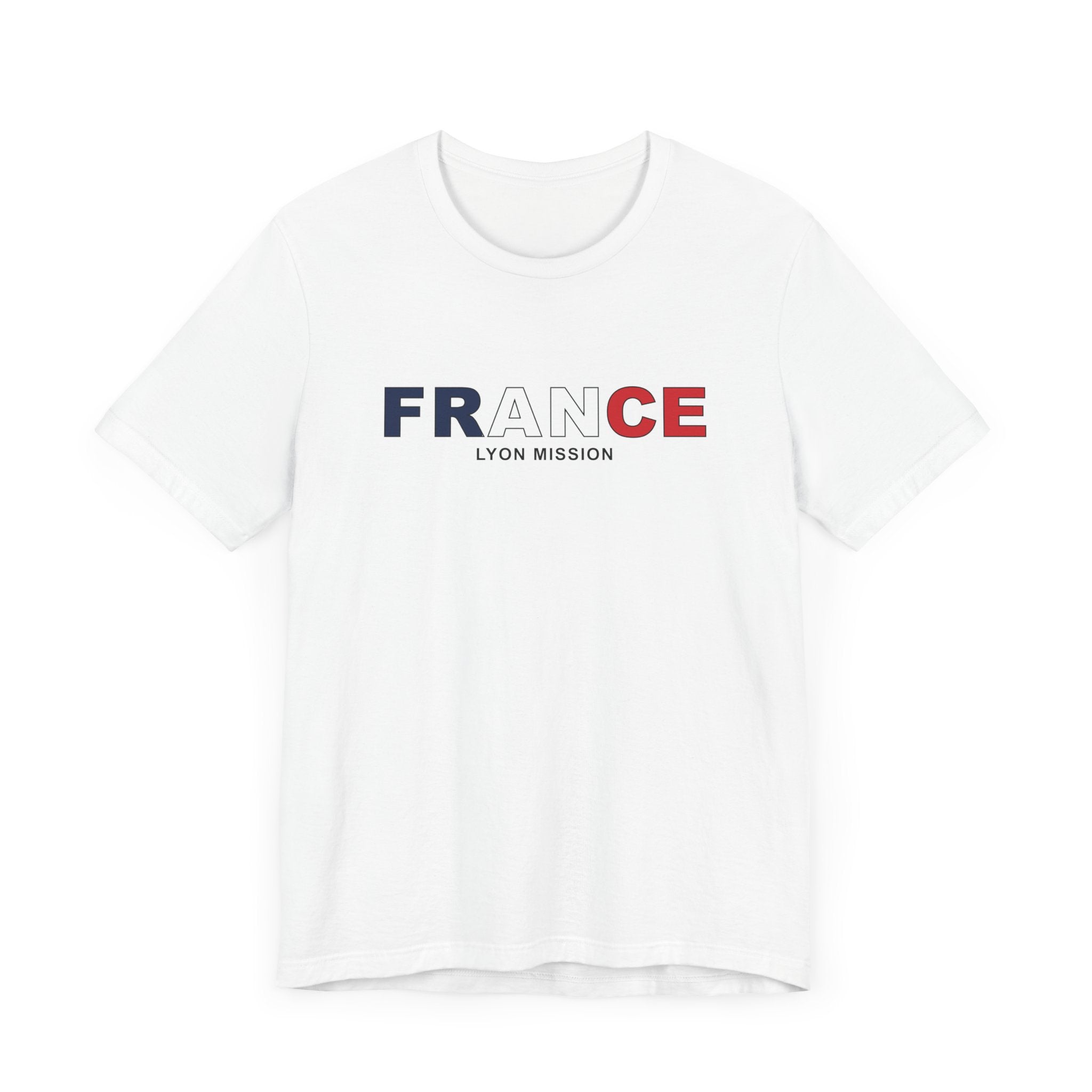 France Lyon Mission Flag Title T-shirt - Mission Wishlist - LDS Missionary Gift Store