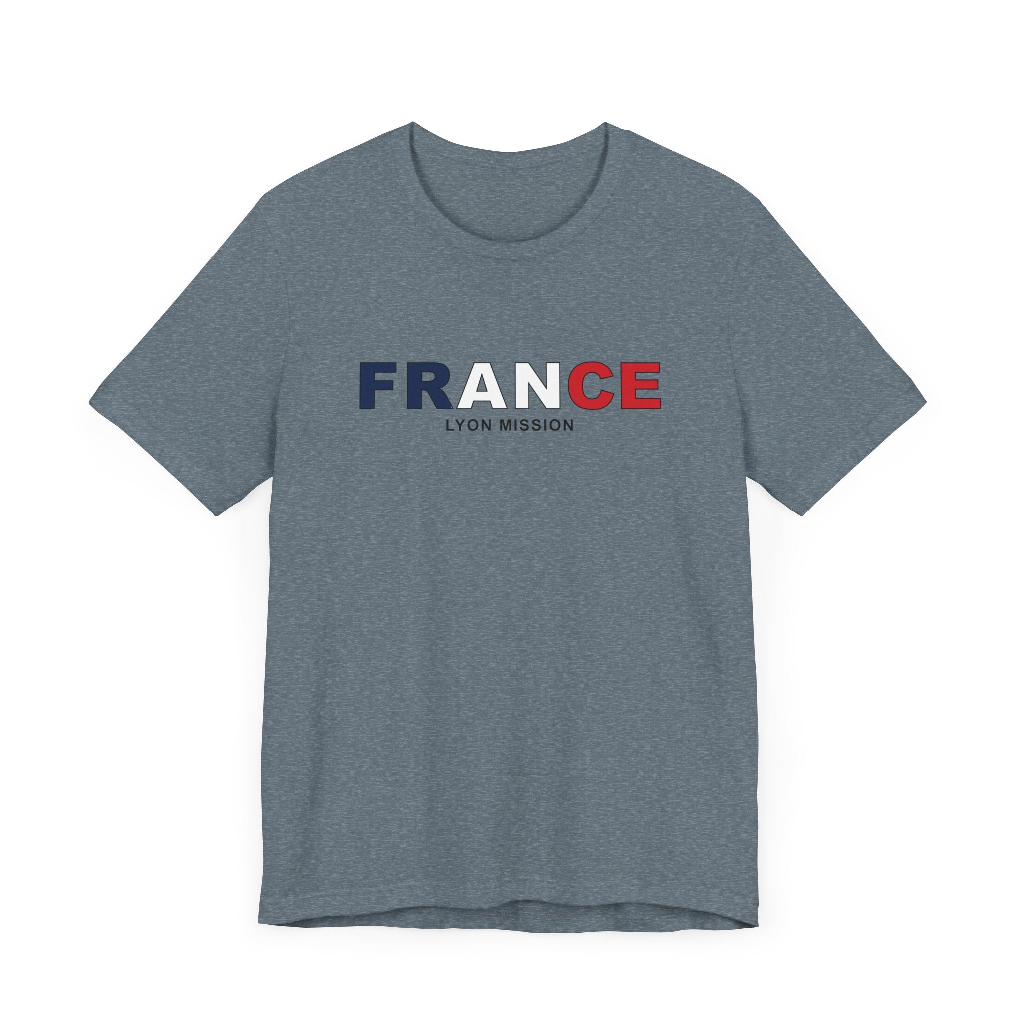 France Lyon Mission Flag Title T-shirt - Mission Wishlist - LDS Missionary Gift Store