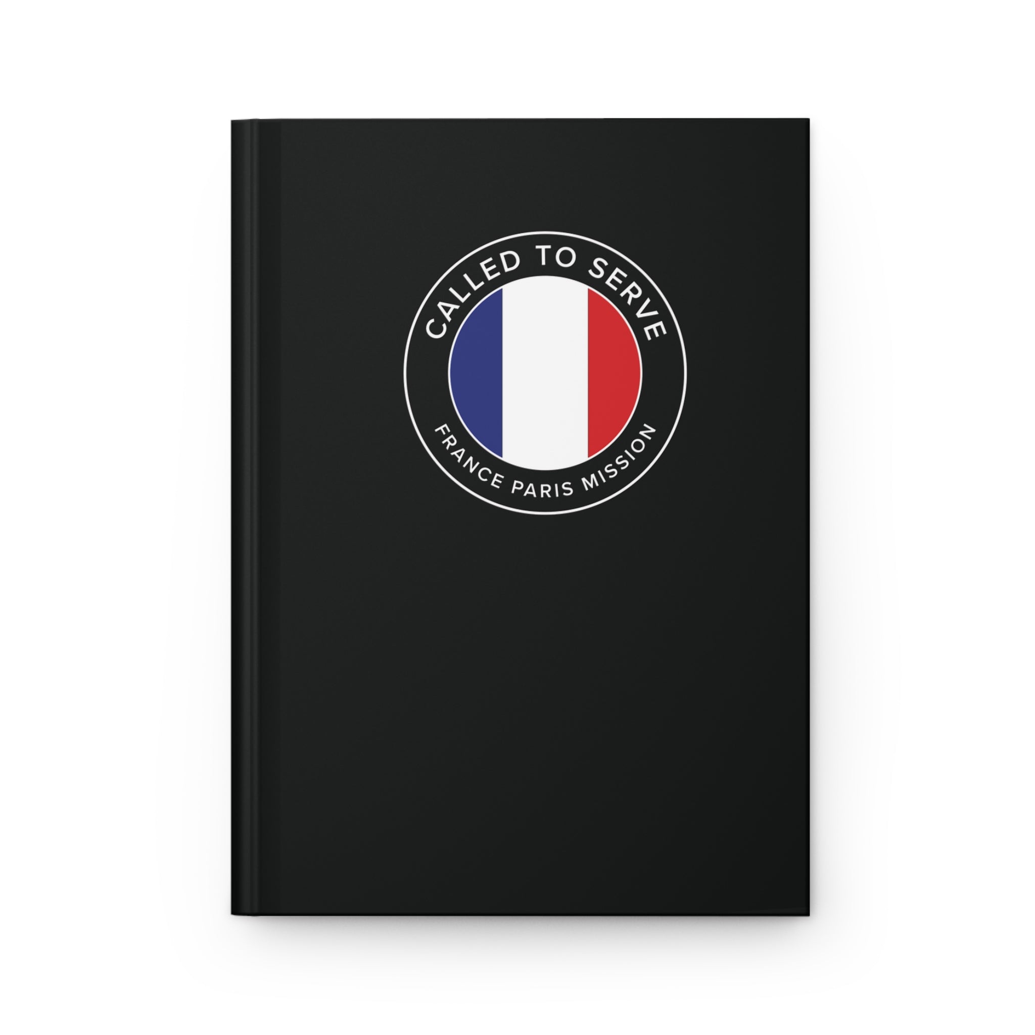France Paris Mission Circle Flag Called to Serve Black Hardcover Journal Matte - Mission Wishlist - LDS Missionary Gift Store