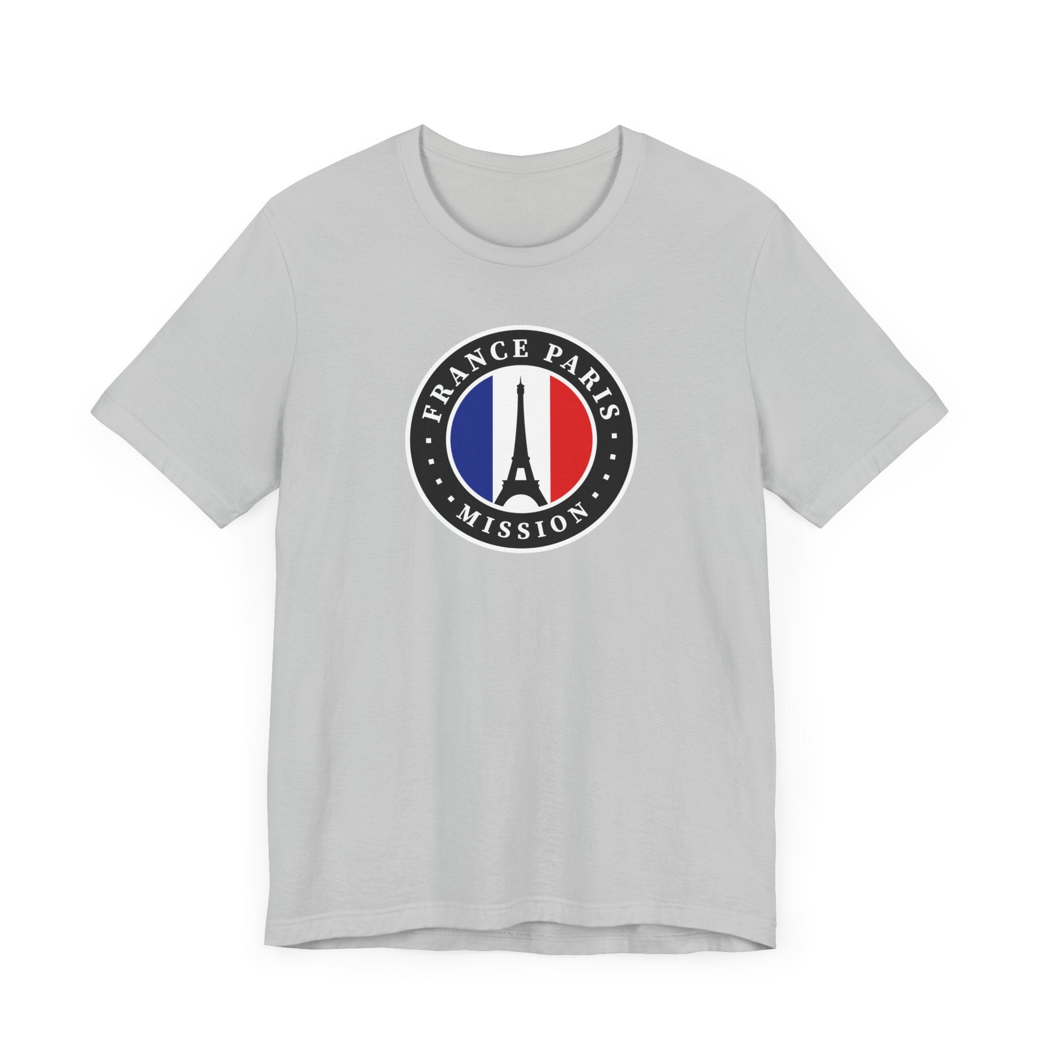 France Paris Mission Flag Logo (Black Border) T-shirt - Mission Wishlist - LDS Missionary Gift Store