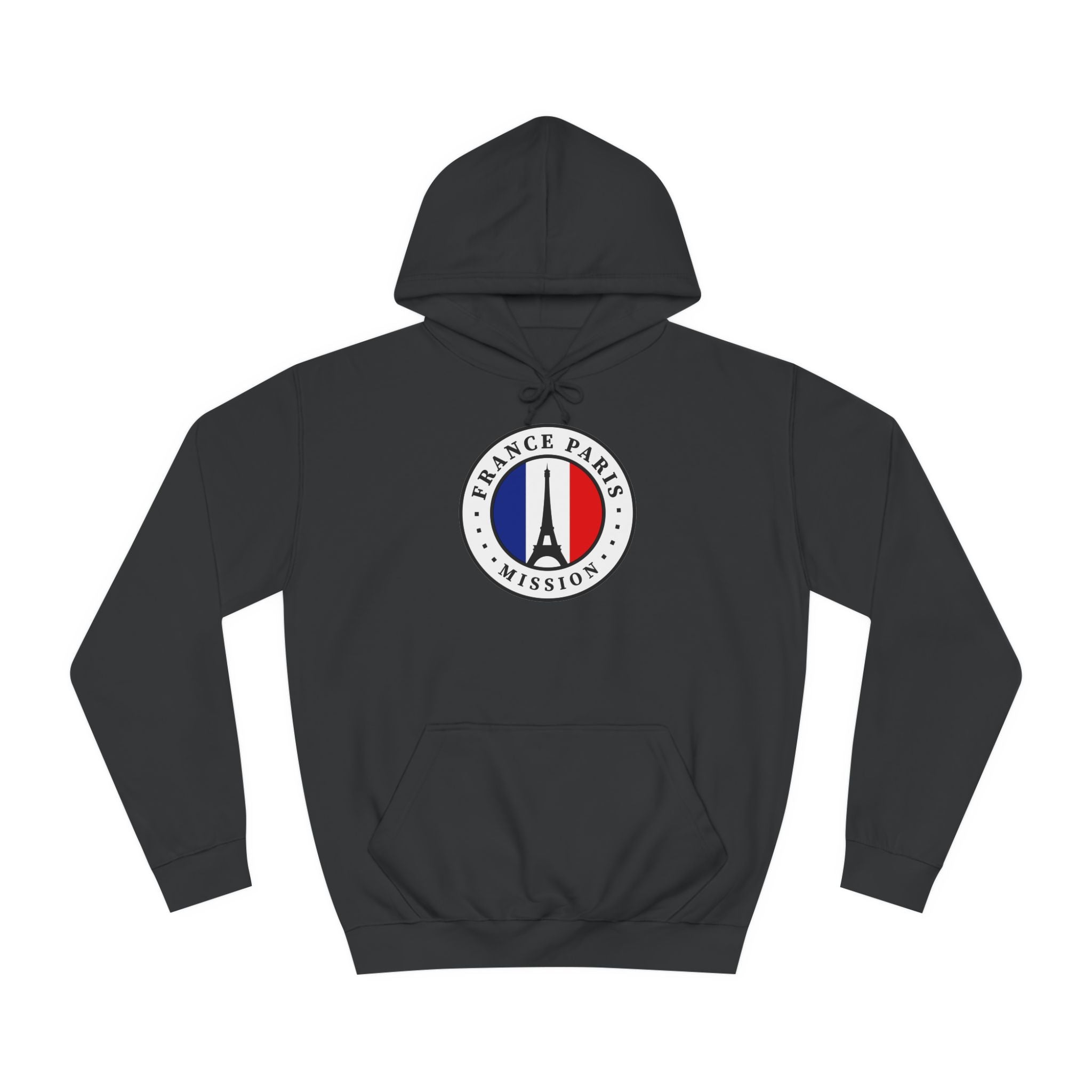 France Paris Mission Flag Logo (White Border) College Hoodie - Mission Wishlist - LDS Missionary Gift Store