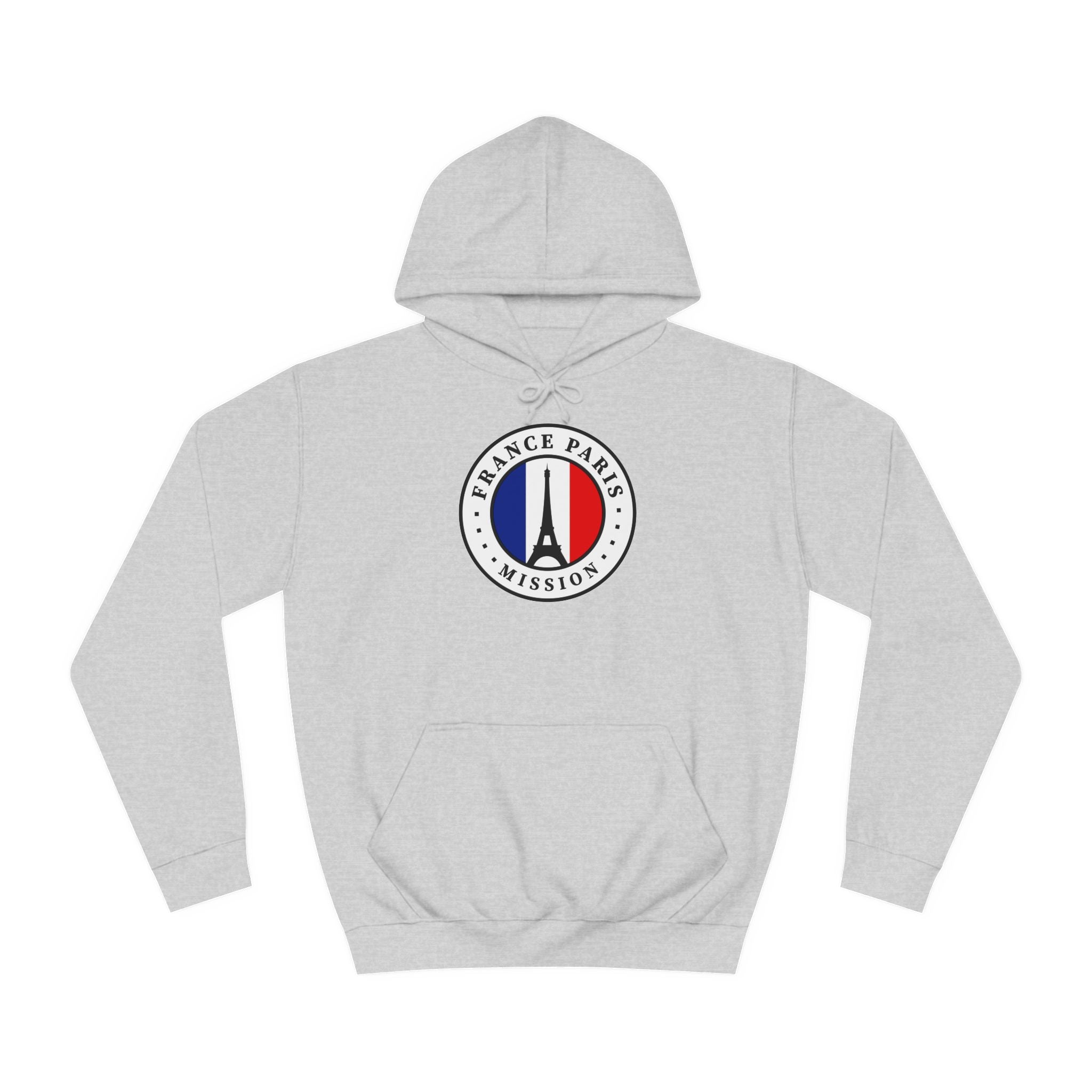 France Paris Mission Flag Logo (White Border) College Hoodie - Mission Wishlist - LDS Missionary Gift Store