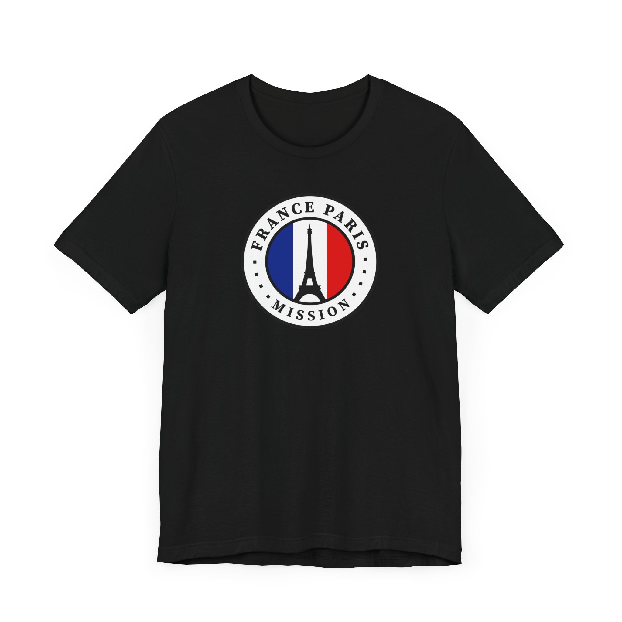 France Paris Mission Flag Logo (White Border) T-shirt - Mission Wishlist - LDS Missionary Gift Store