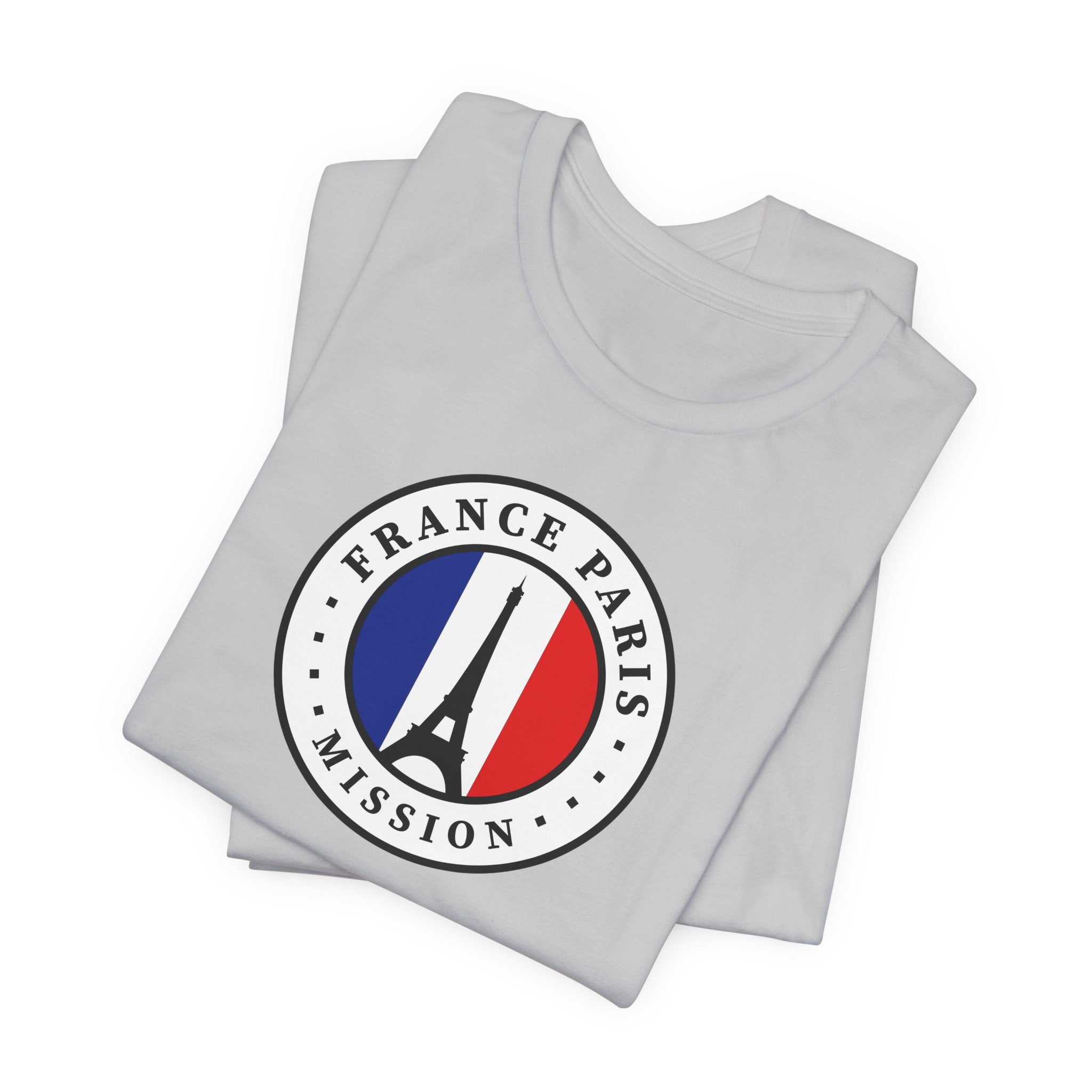 France Paris Mission Flag Logo (White Border) T-shirt - Mission Wishlist - LDS Missionary Gift Store