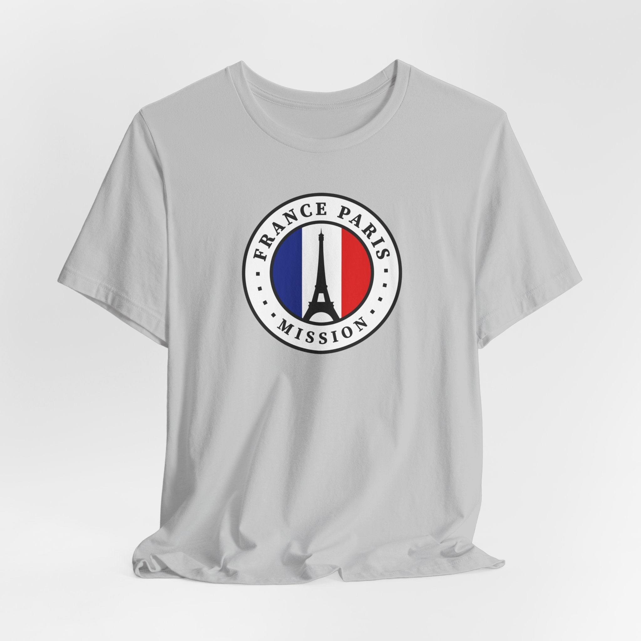 France Paris Mission Flag Logo (White Border) T-shirt - Mission Wishlist - LDS Missionary Gift Store
