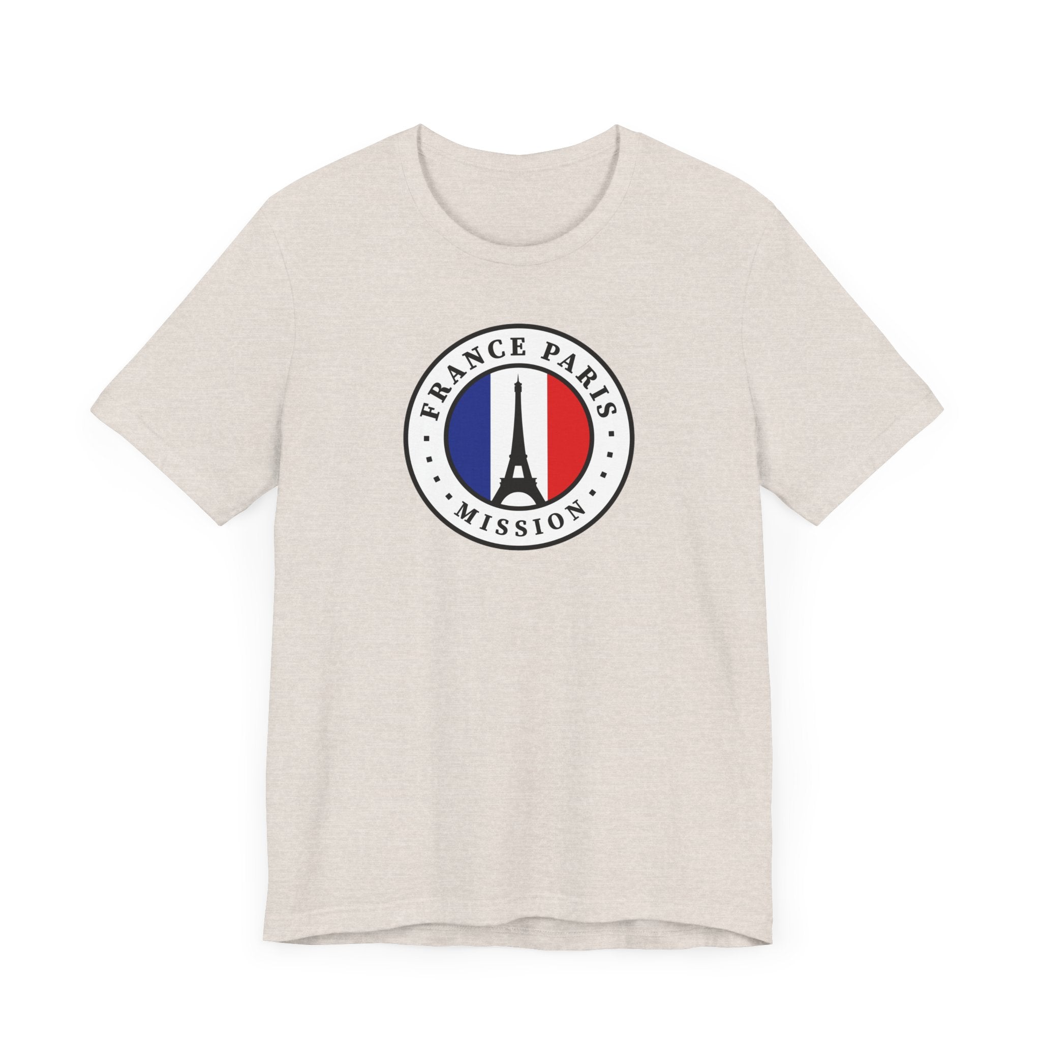 France Paris Mission Flag Logo (White Border) T-shirt - Mission Wishlist - LDS Missionary Gift Store