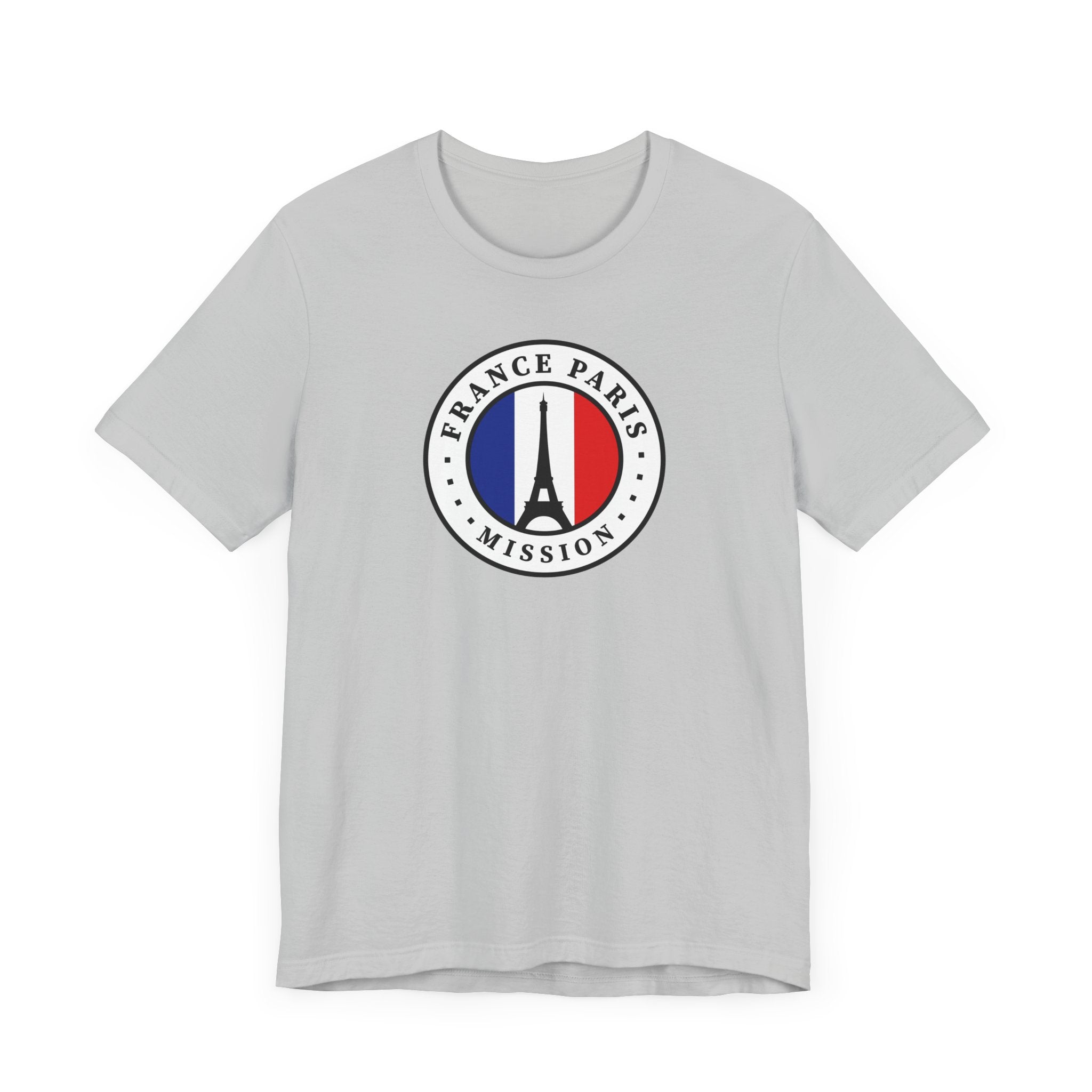 France Paris Mission Flag Logo (White Border) T-shirt - Mission Wishlist - LDS Missionary Gift Store