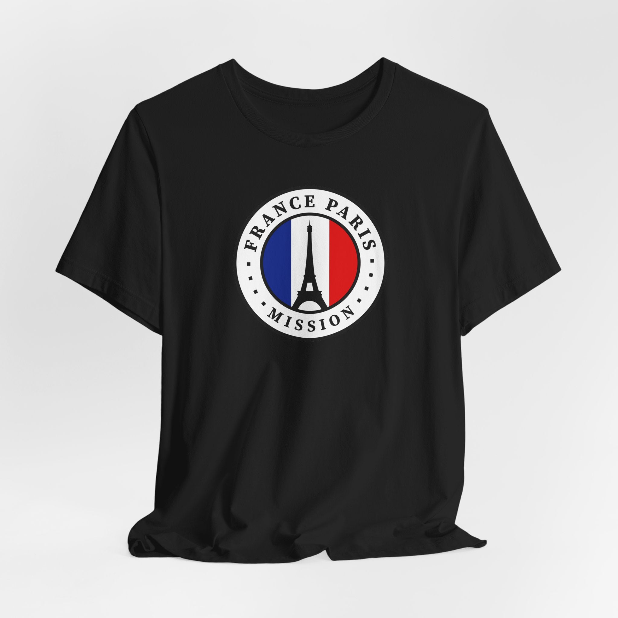 France Paris Mission Flag Logo (White Border) T-shirt - Mission Wishlist - LDS Missionary Gift Store