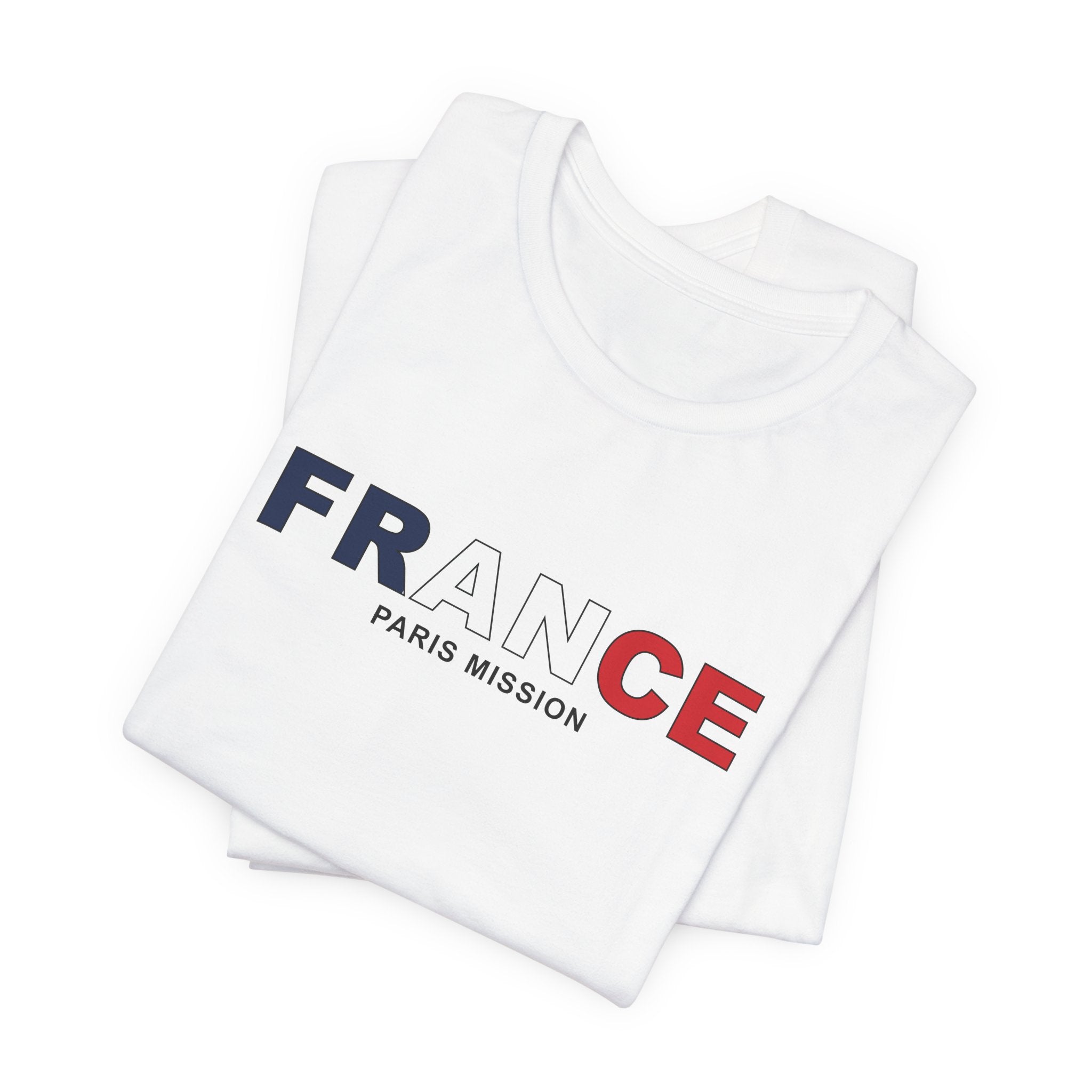 France Paris Mission Flag Title T-shirt - Mission Wishlist - LDS Missionary Gift Store