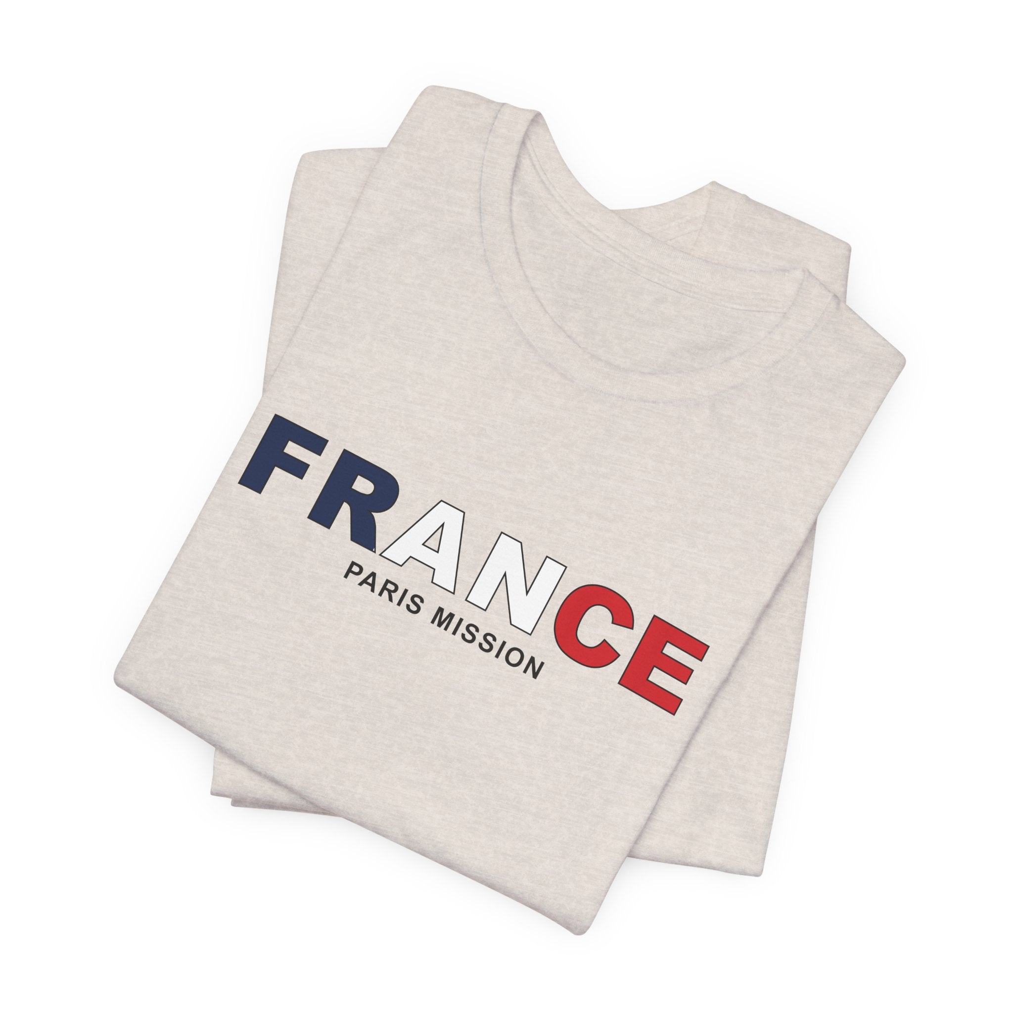 France Paris Mission Flag Title T-shirt - Mission Wishlist - LDS Missionary Gift Store