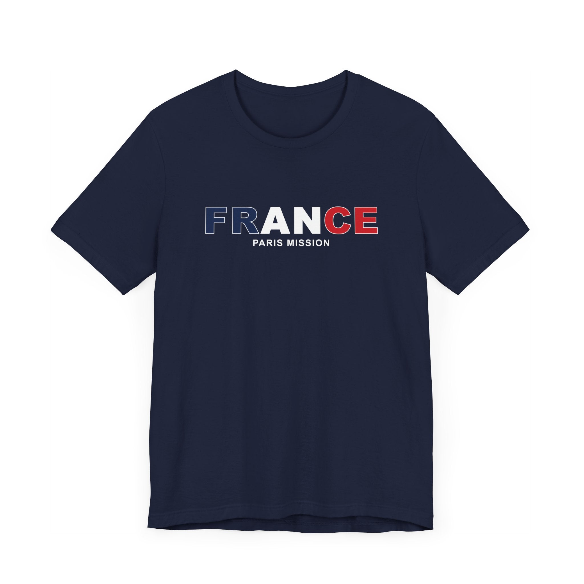 France Paris Mission Flag Title T-shirt - Mission Wishlist - LDS Missionary Gift Store