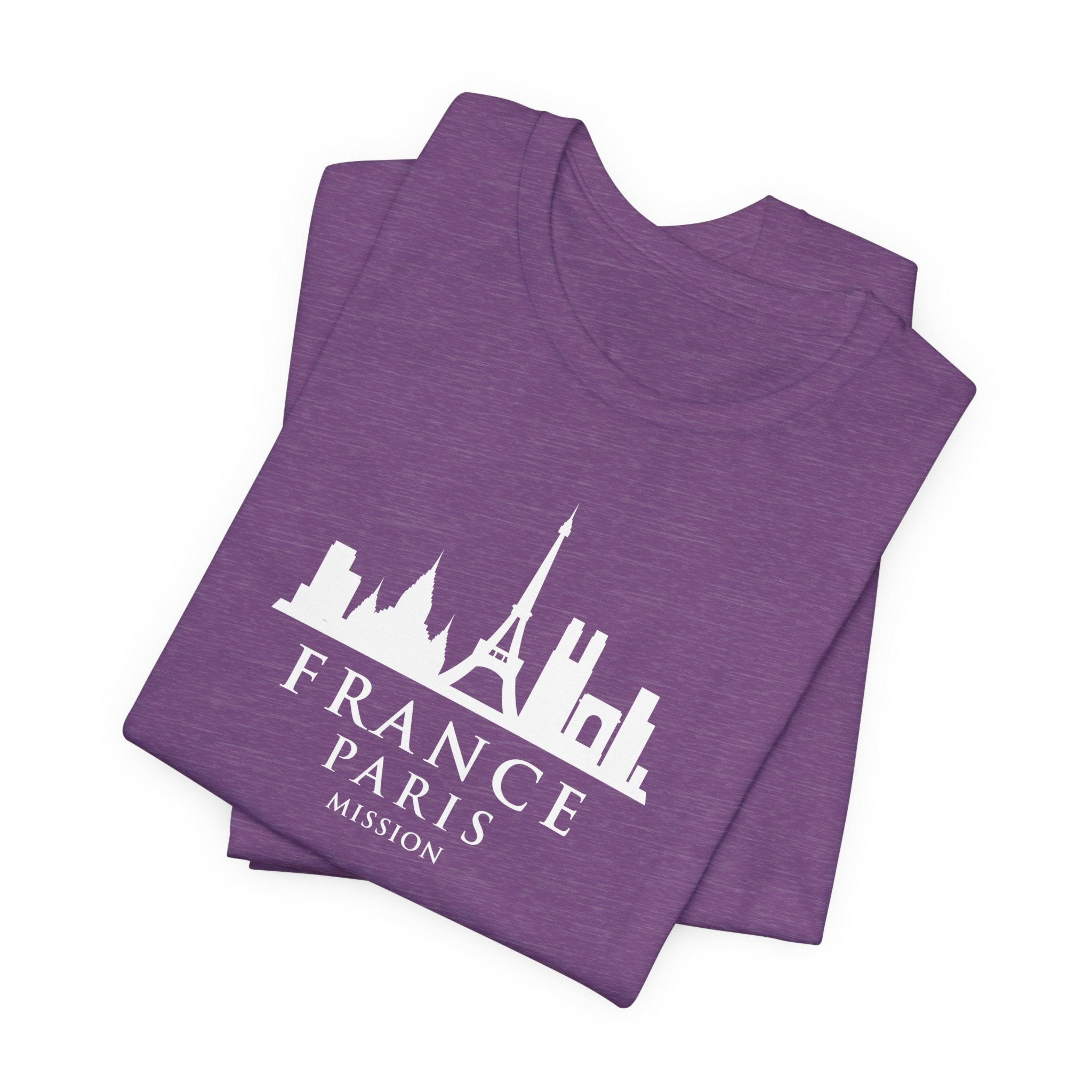 France Paris Mission Monochrome Logo T-Shirt - Mission Wishlist - LDS Missionary Gift Store
