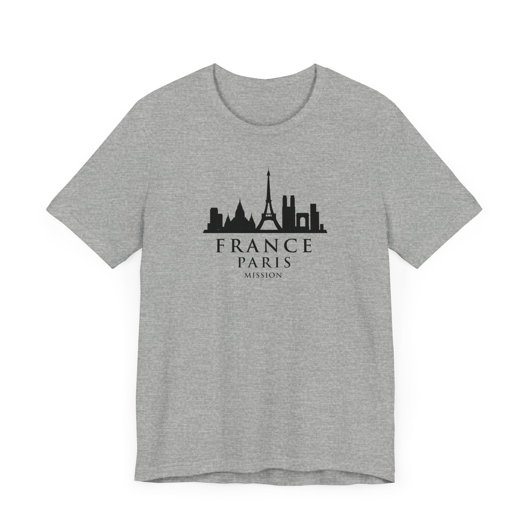 France Paris Mission Monochrome Logo T-Shirt - Mission Wishlist - LDS Missionary Gift Store
