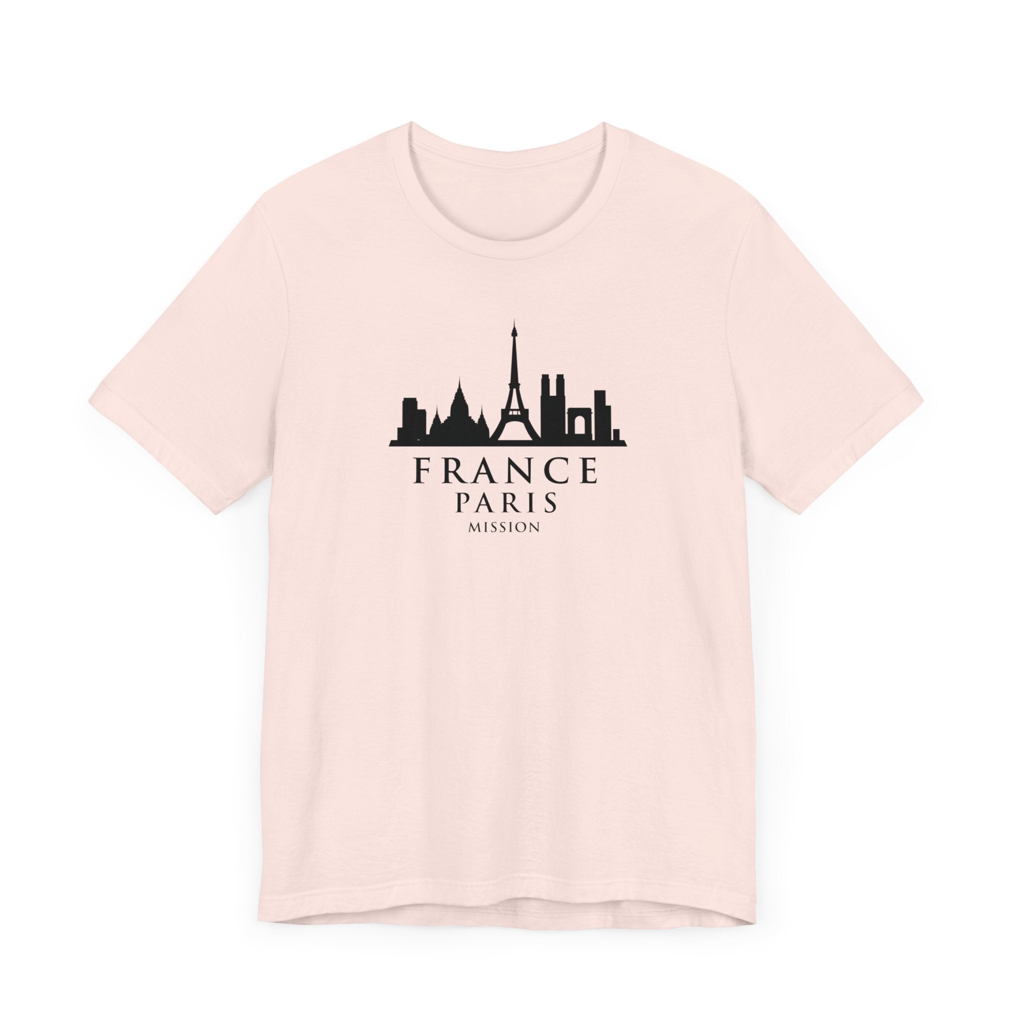 France Paris Mission Monochrome Logo T-Shirt - Mission Wishlist - LDS Missionary Gift Store