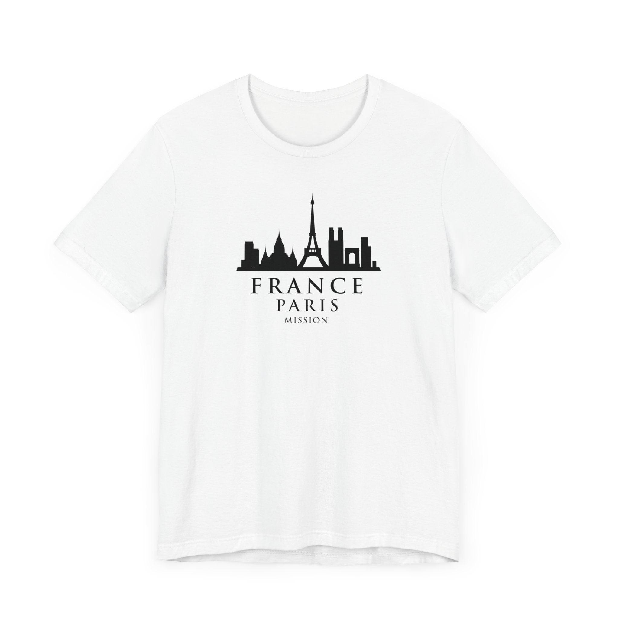 France Paris Mission Monochrome Logo T-Shirt - Mission Wishlist - LDS Missionary Gift Store