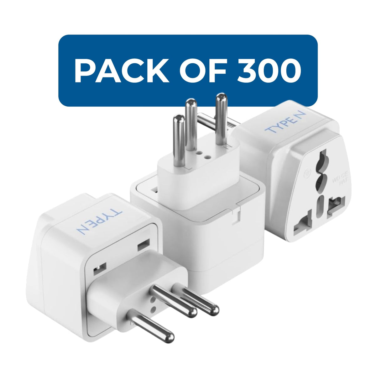 Brazil Travel Adapter - Type N - 3 Pack (GP-11C)