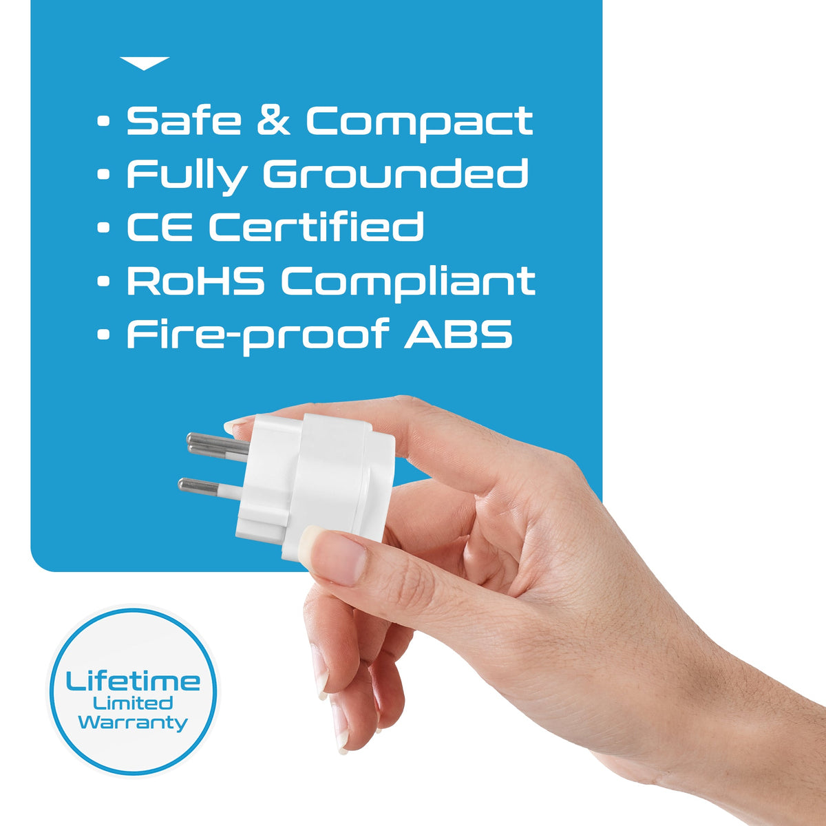 Israel Travel Adapter - Type H - 3 Pack (GP-14)