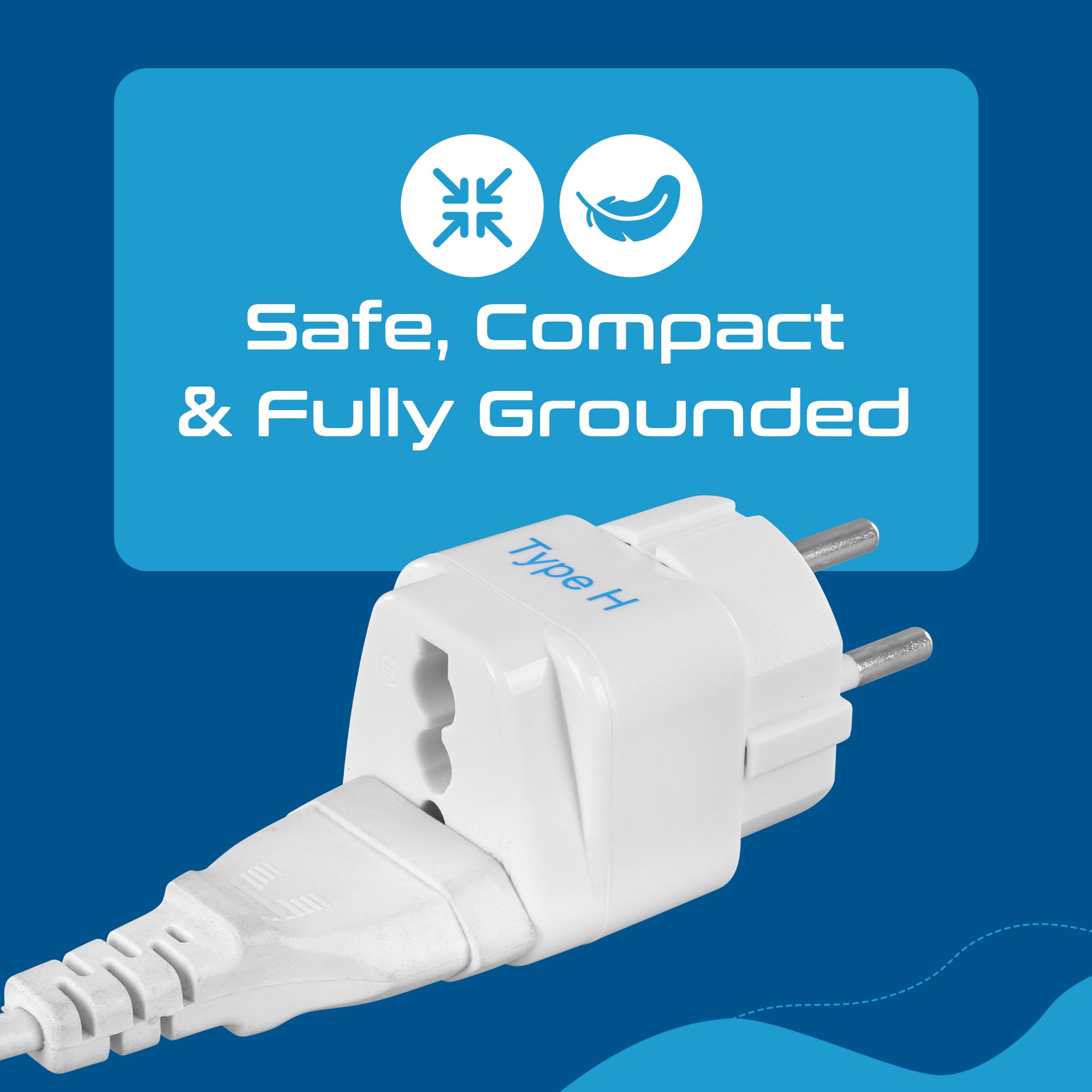 Israel Travel Adapter - Type H - 3 Pack (GP-14)
