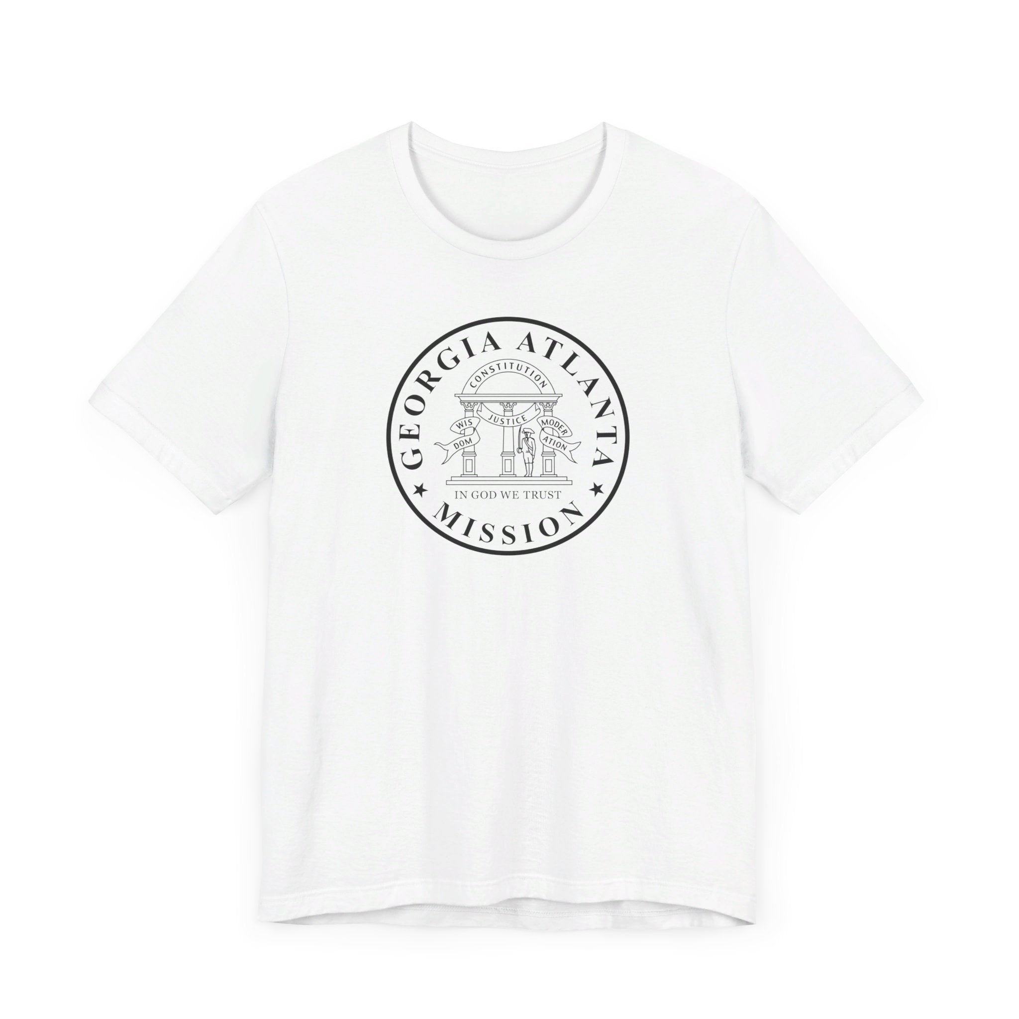 Georgia Atlanta Mission Circular Monochrome Logo T-Shirt - Mission Wishlist - LDS Missionary Gift Store