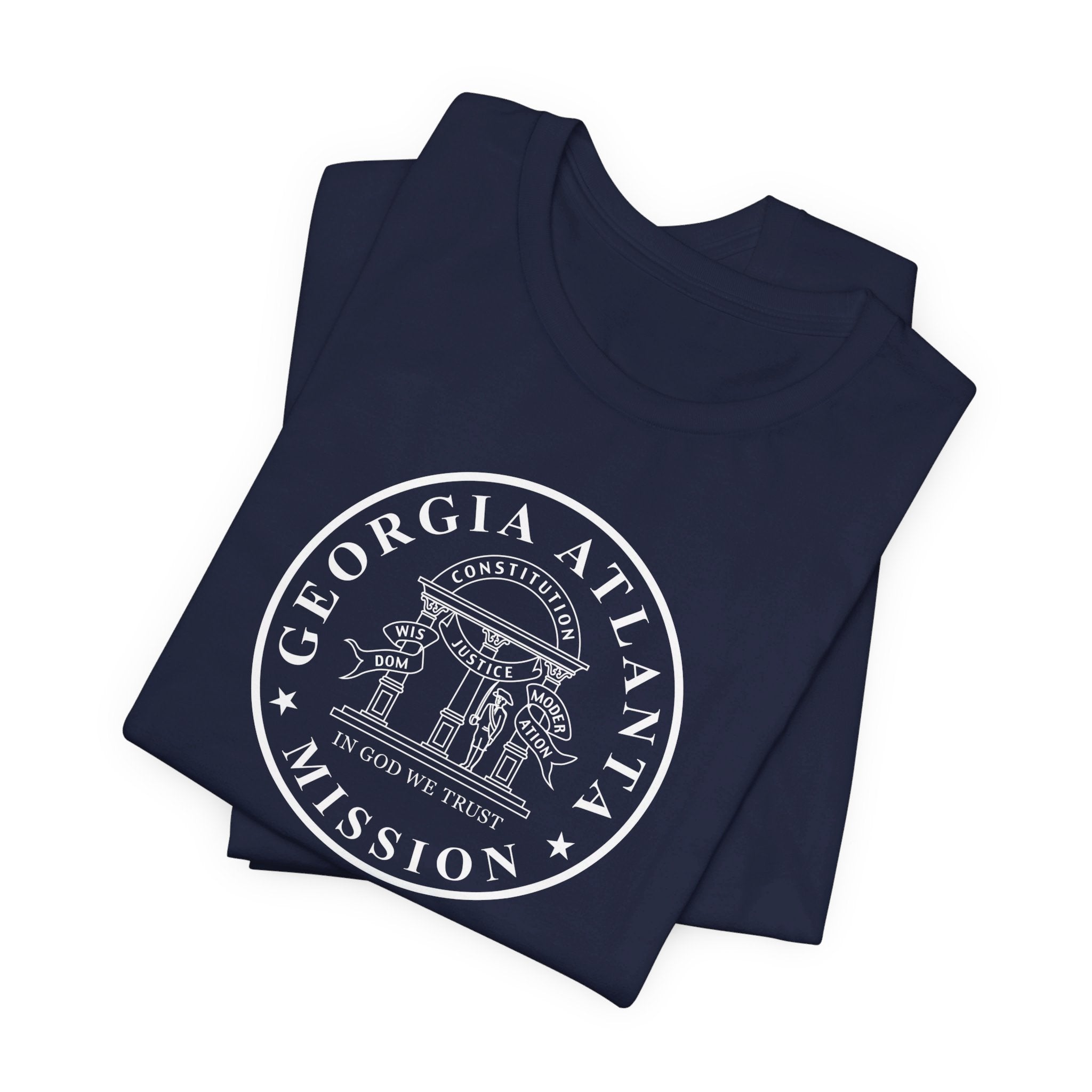 Georgia Atlanta Mission Circular Monochrome Logo T-Shirt - Mission Wishlist - LDS Missionary Gift Store