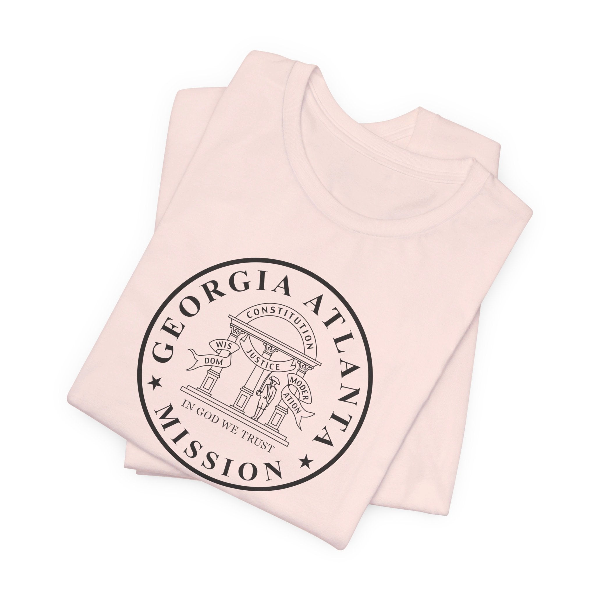 Georgia Atlanta Mission Circular Monochrome Logo T-Shirt - Mission Wishlist - LDS Missionary Gift Store