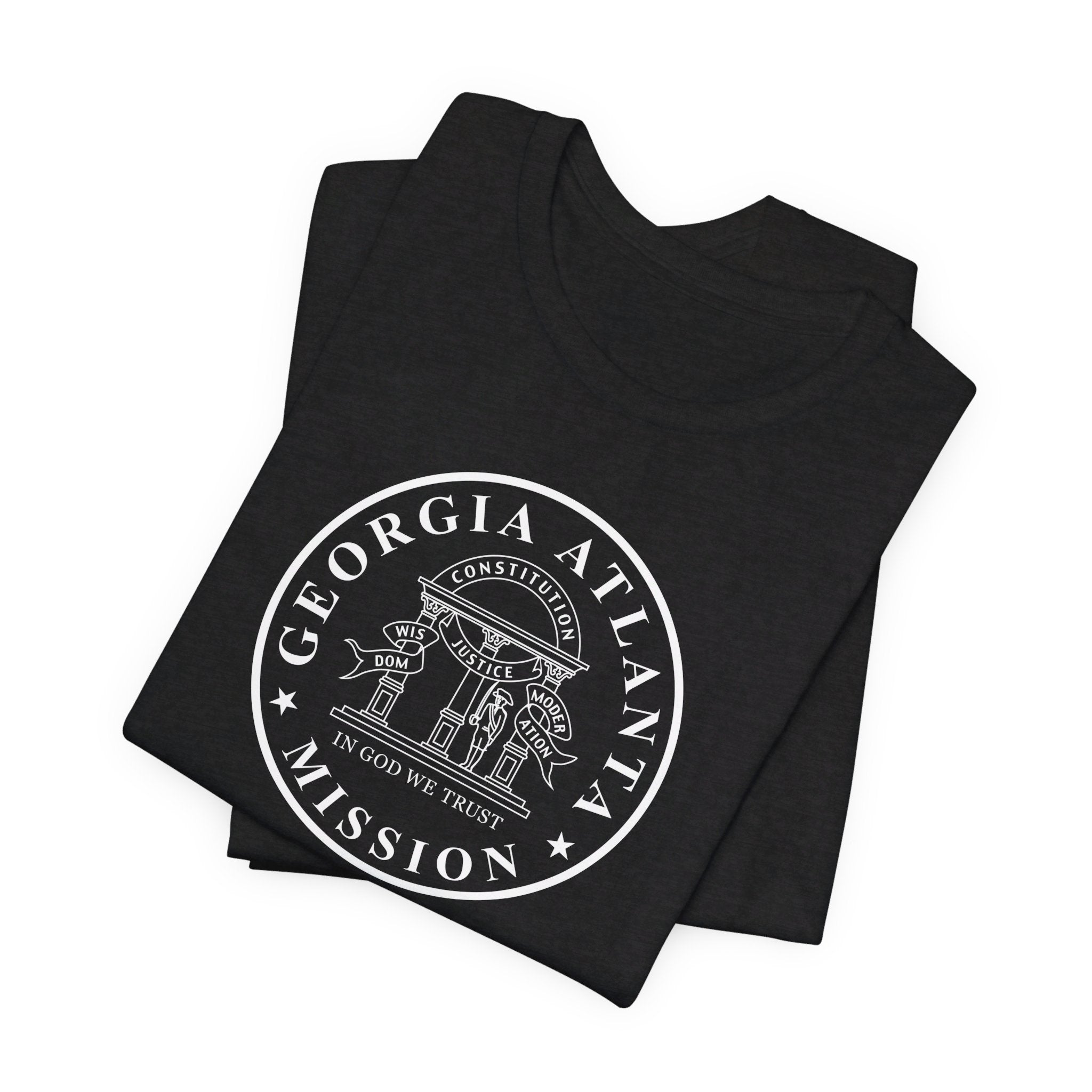 Georgia Atlanta Mission Circular Monochrome Logo T-Shirt - Mission Wishlist - LDS Missionary Gift Store