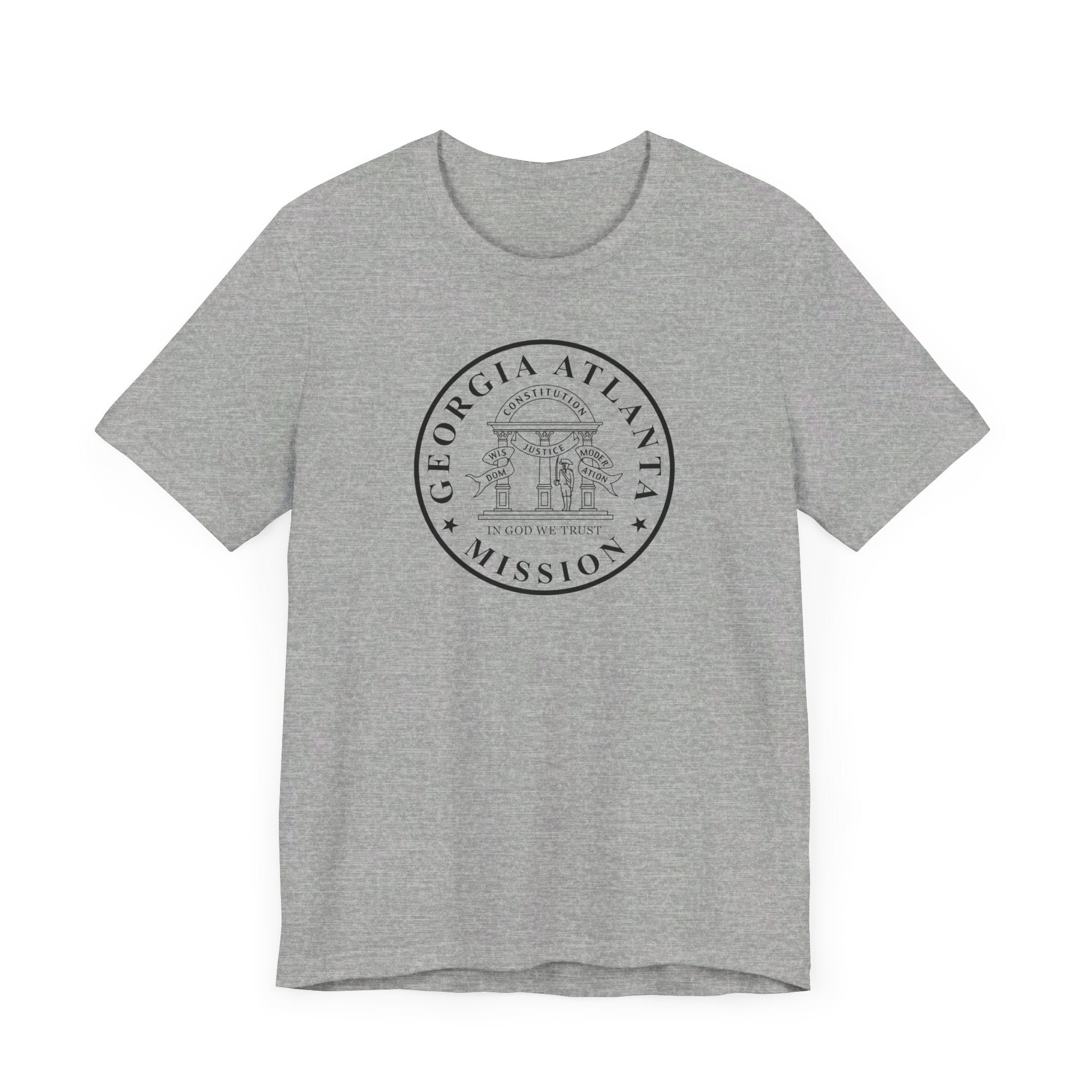 Georgia Atlanta Mission Circular Monochrome Logo T-Shirt - Mission Wishlist - LDS Missionary Gift Store