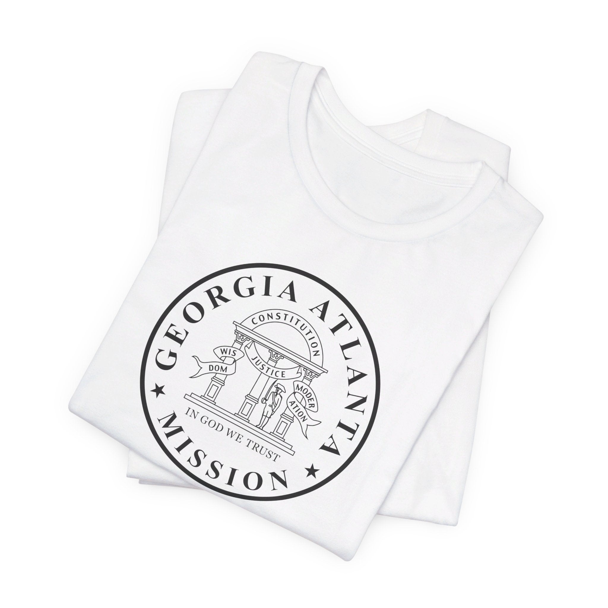 Georgia Atlanta Mission Circular Monochrome Logo T-Shirt - Mission Wishlist - LDS Missionary Gift Store