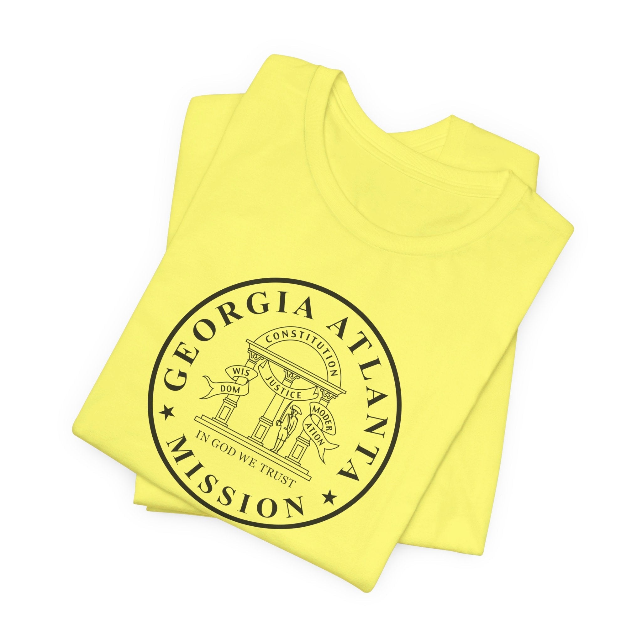 Georgia Atlanta Mission Circular Monochrome Logo T-Shirt - Mission Wishlist - LDS Missionary Gift Store