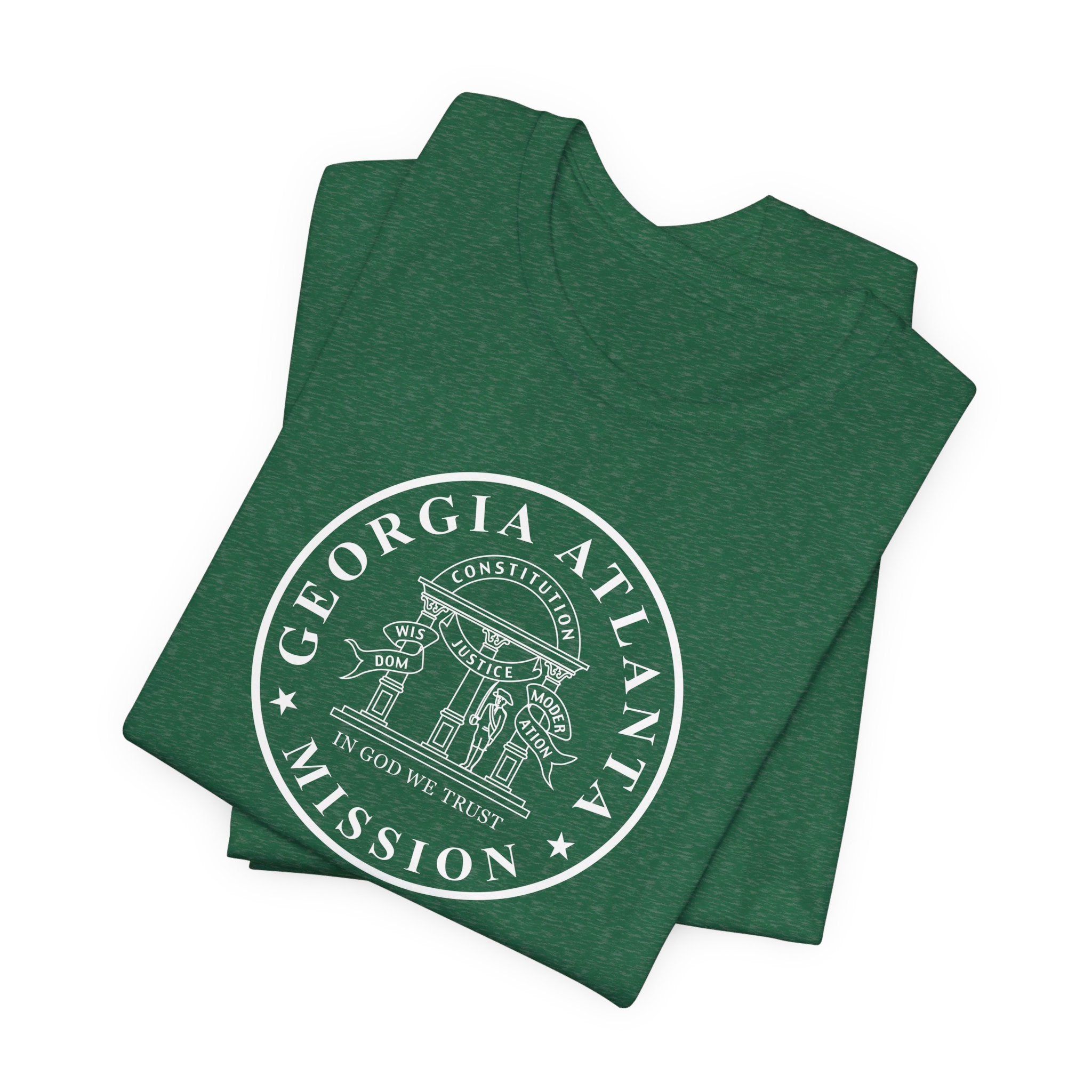 Georgia Atlanta Mission Circular Monochrome Logo T-Shirt - Mission Wishlist - LDS Missionary Gift Store