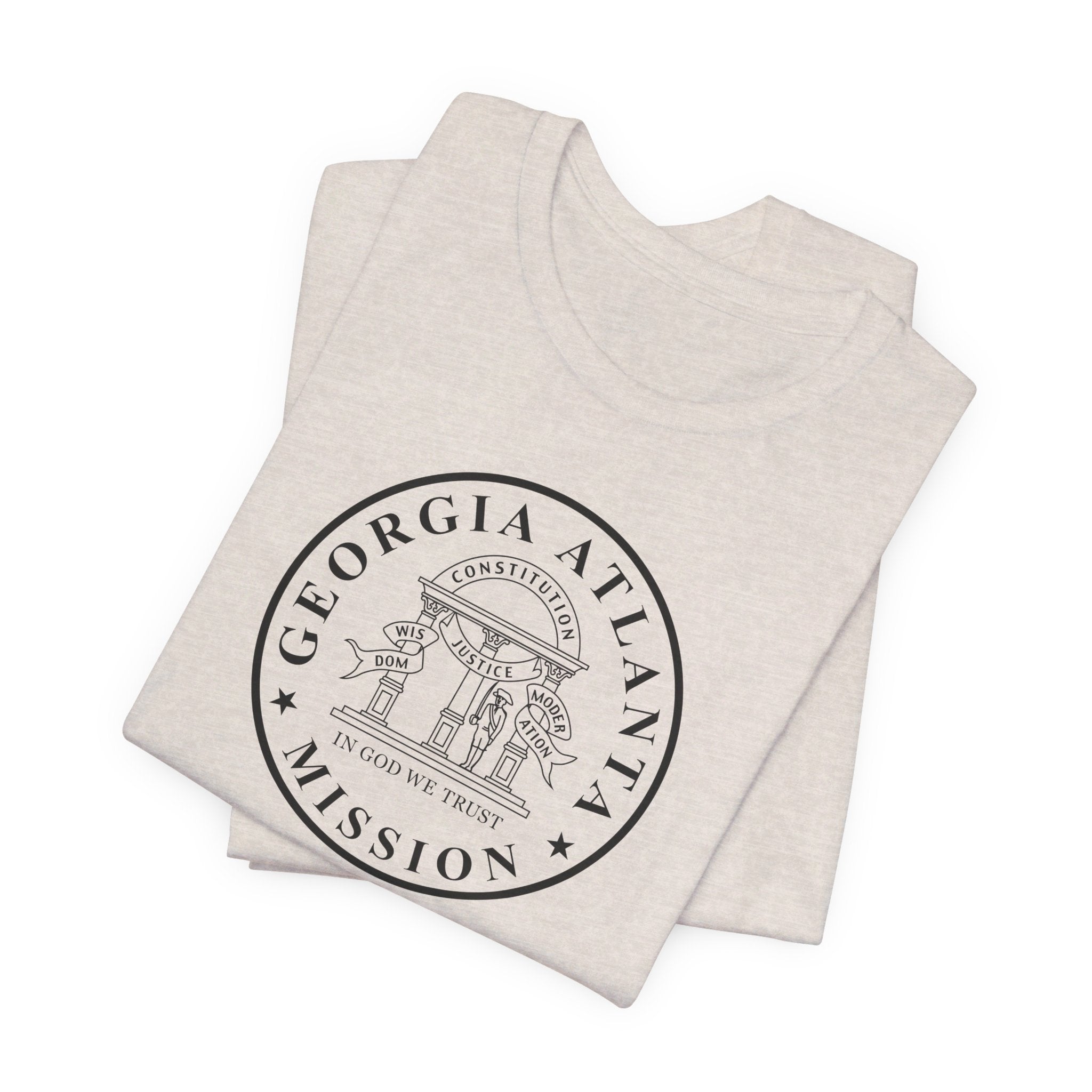 Georgia Atlanta Mission Circular Monochrome Logo T-Shirt - Mission Wishlist - LDS Missionary Gift Store