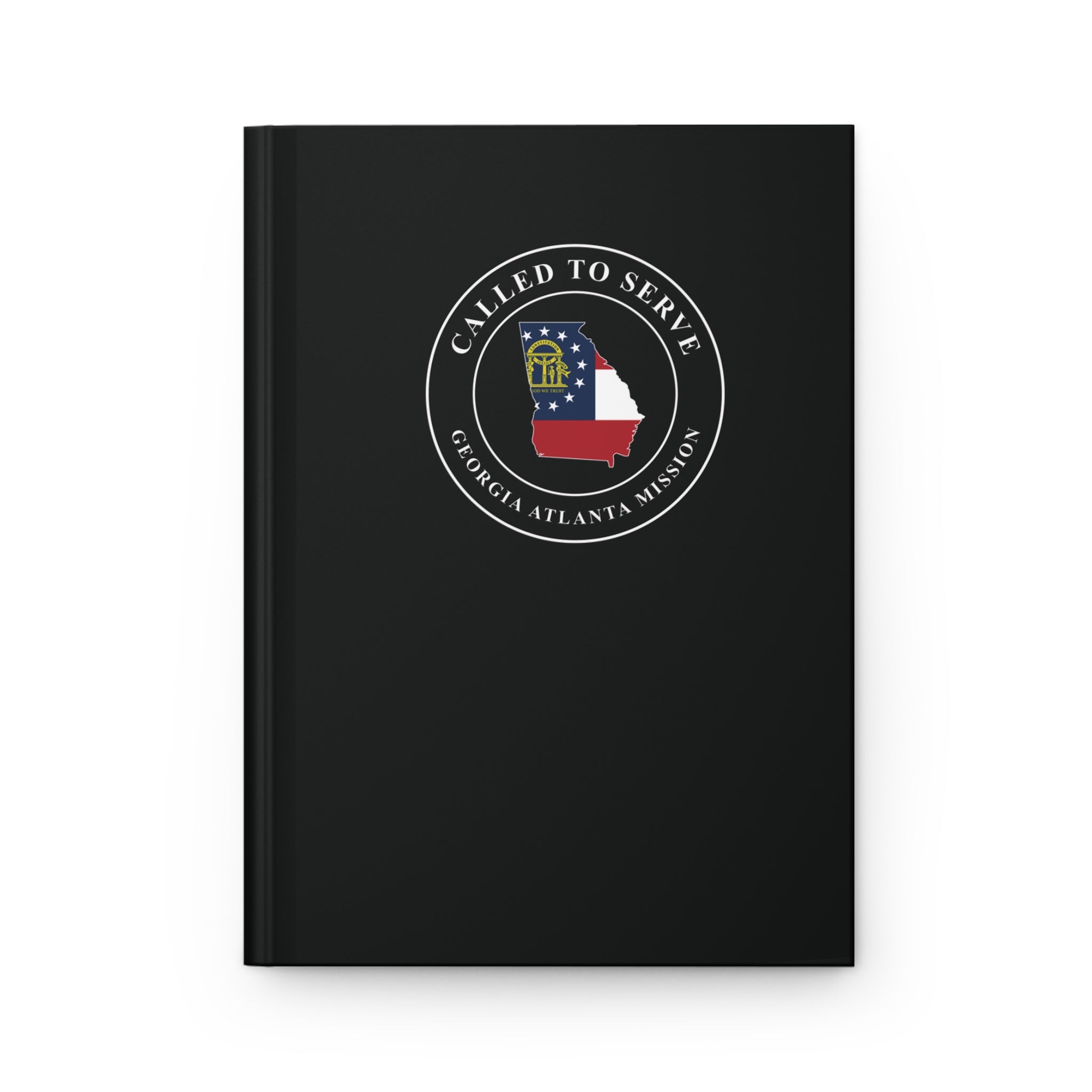 Georgia Atlanta Mission Flag Map Called to Serve Black Hardcover Journal Matte - Latter-Day Saint LDS Missionary Gift - Book of Mormon
