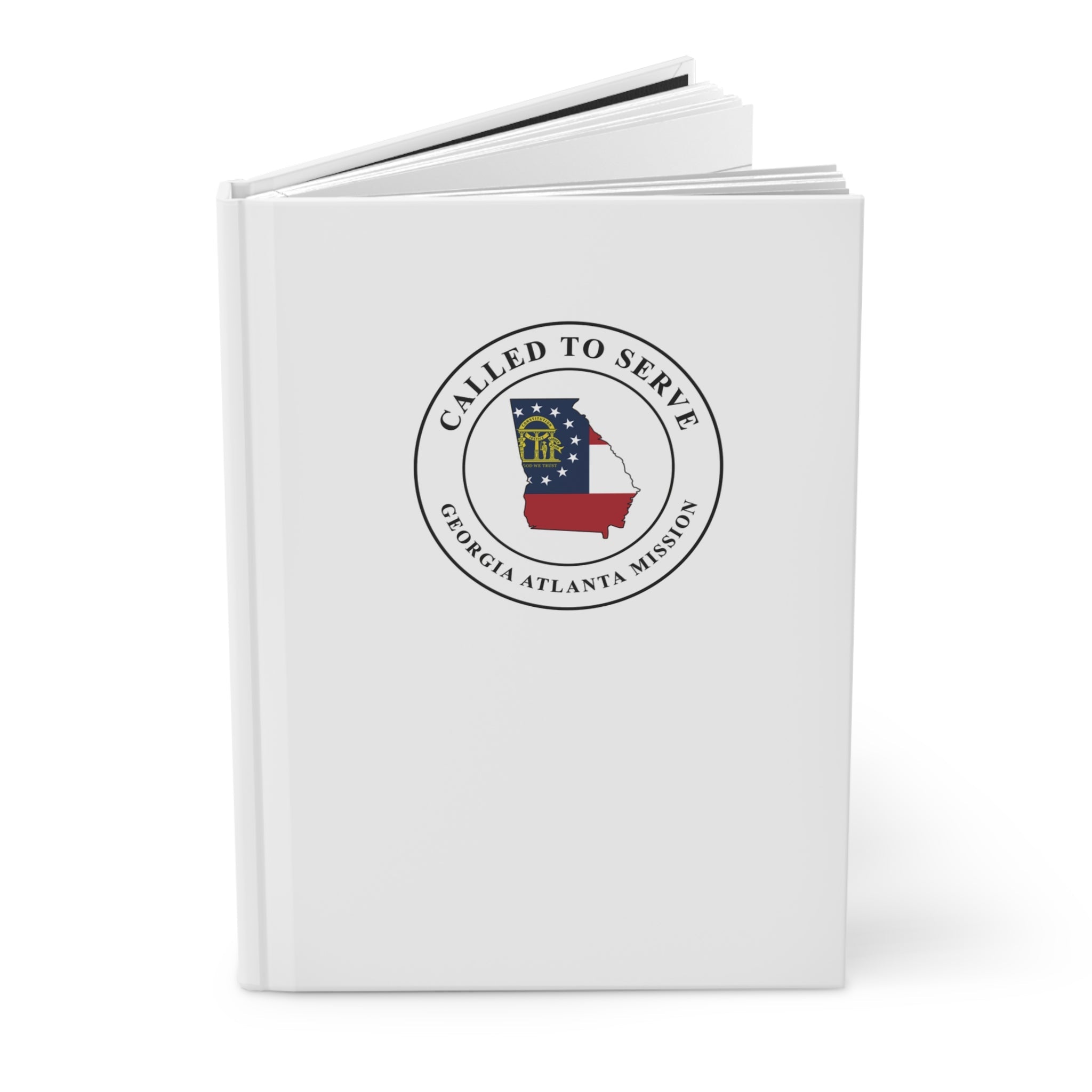 Georgia Atlanta Mission Flag Map Called to Serve White Hardcover Journal Matte - Mission Wishlist - LDS Missionary Gift Store