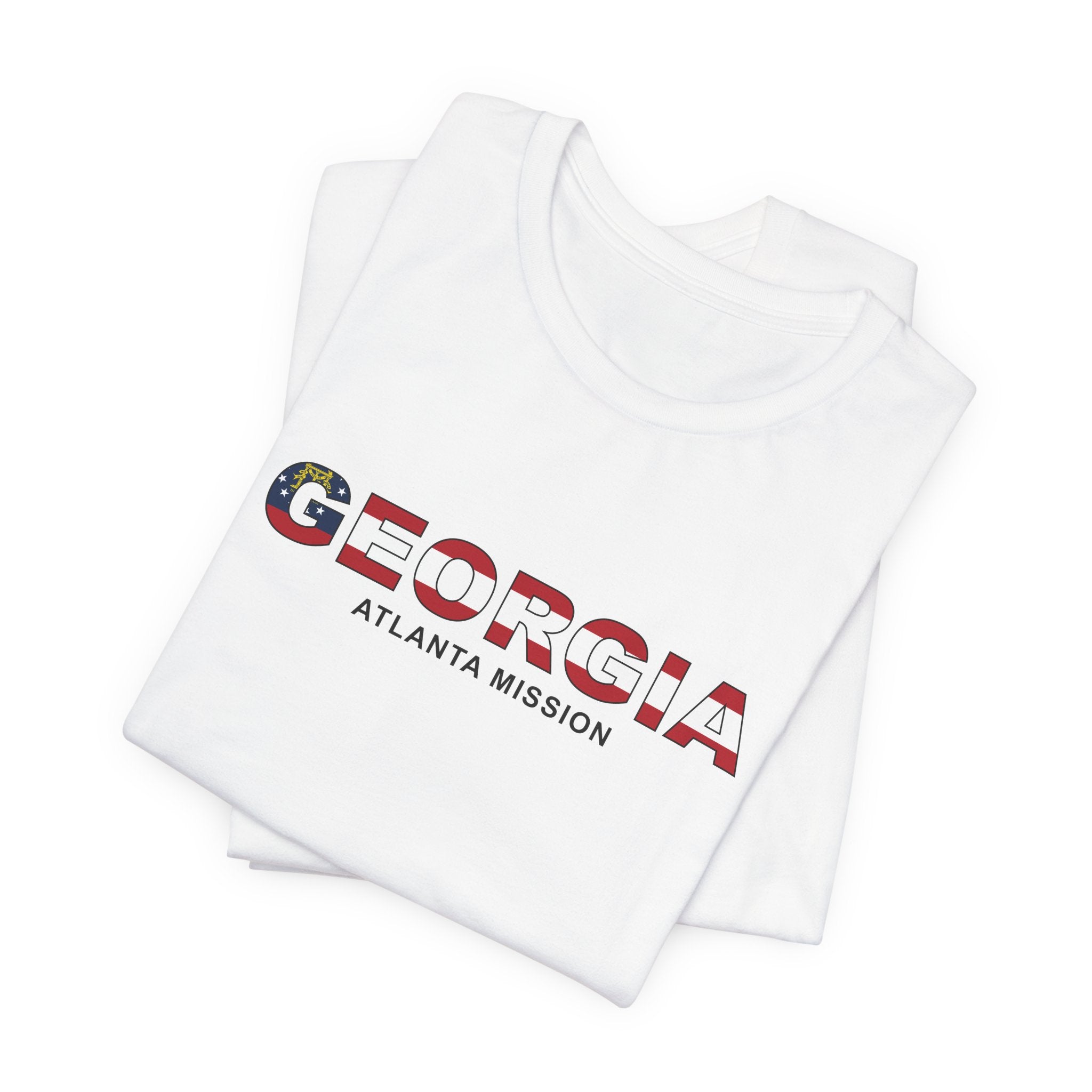 Georgia Atlanta Mission Flag Title T-shirt - Mission Wishlist - LDS Missionary Gift Store