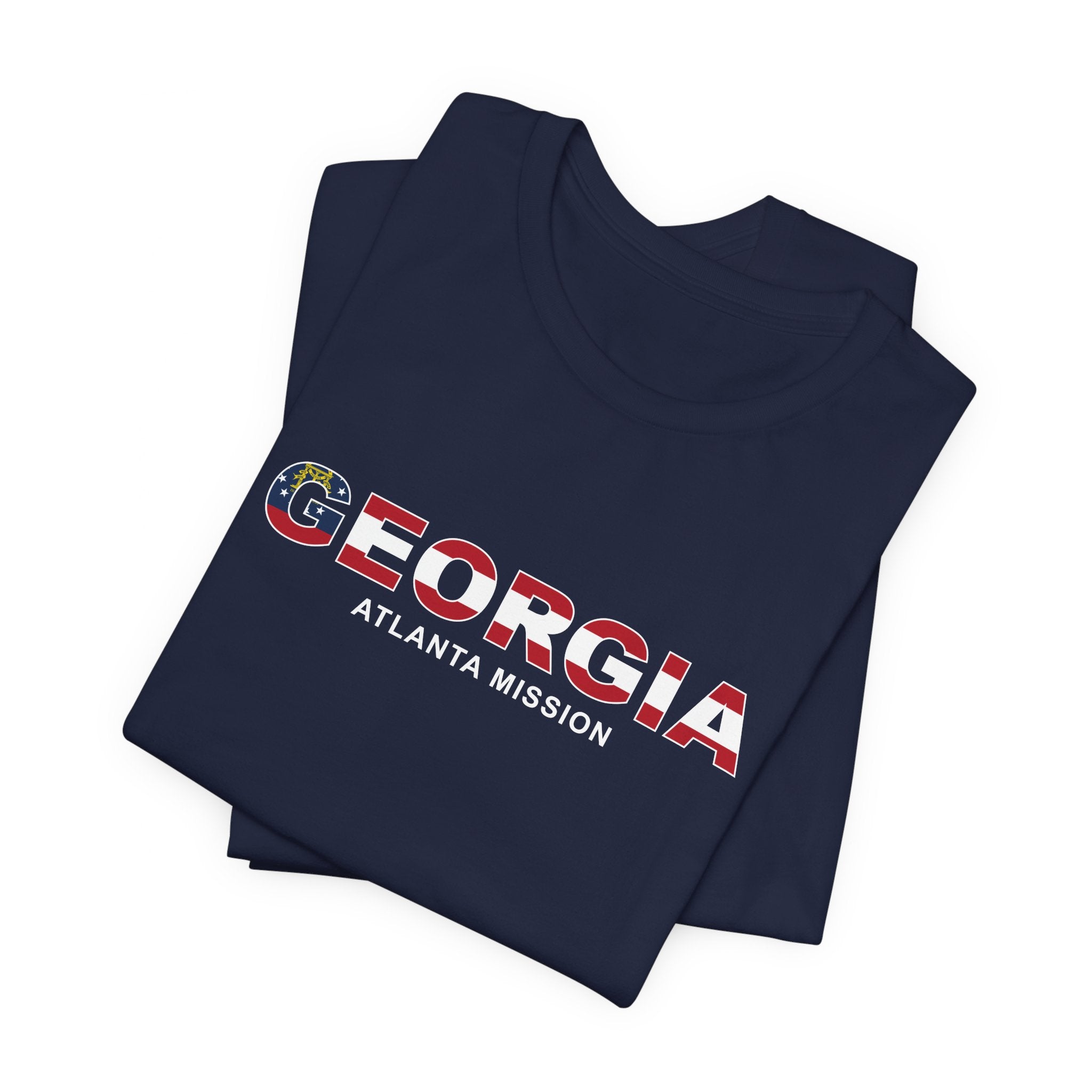 Georgia Atlanta Mission Flag Title T-shirt - Mission Wishlist - LDS Missionary Gift Store